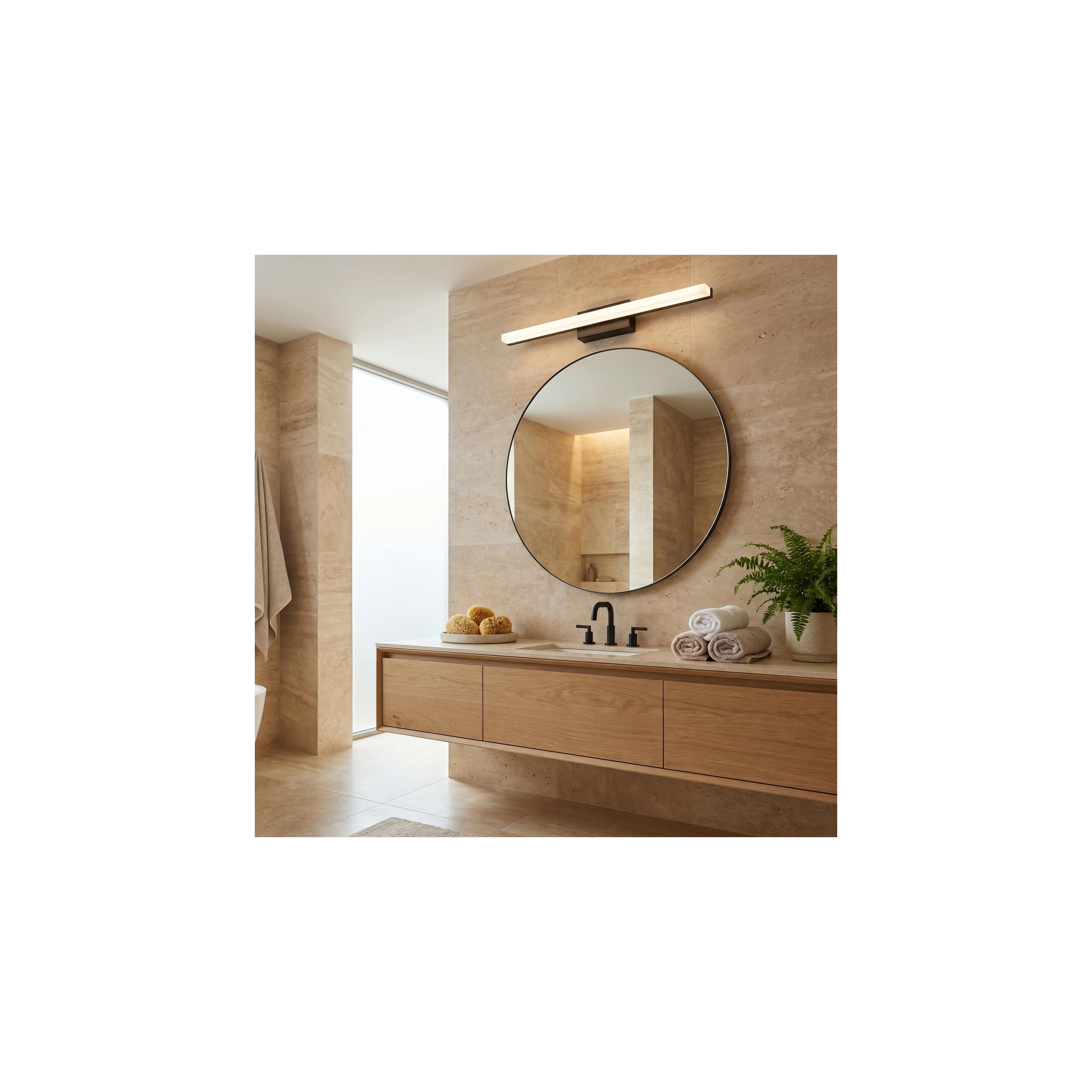 KINKIET ŁAZIENKOWY LED 60CM APP1855-1W BLACK