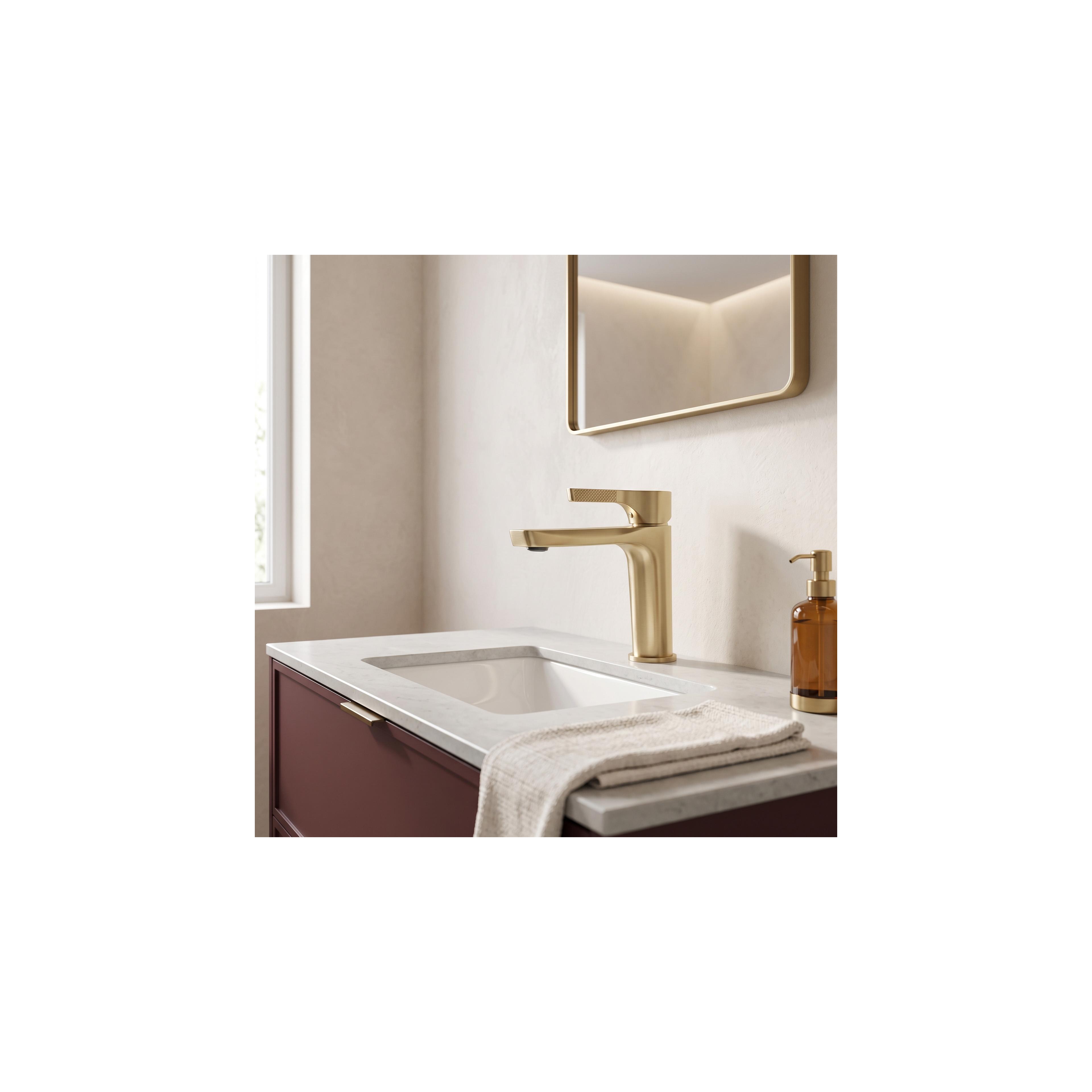 Robinet de lavabo PREMIUM Rea Maxim Brush Gold Low