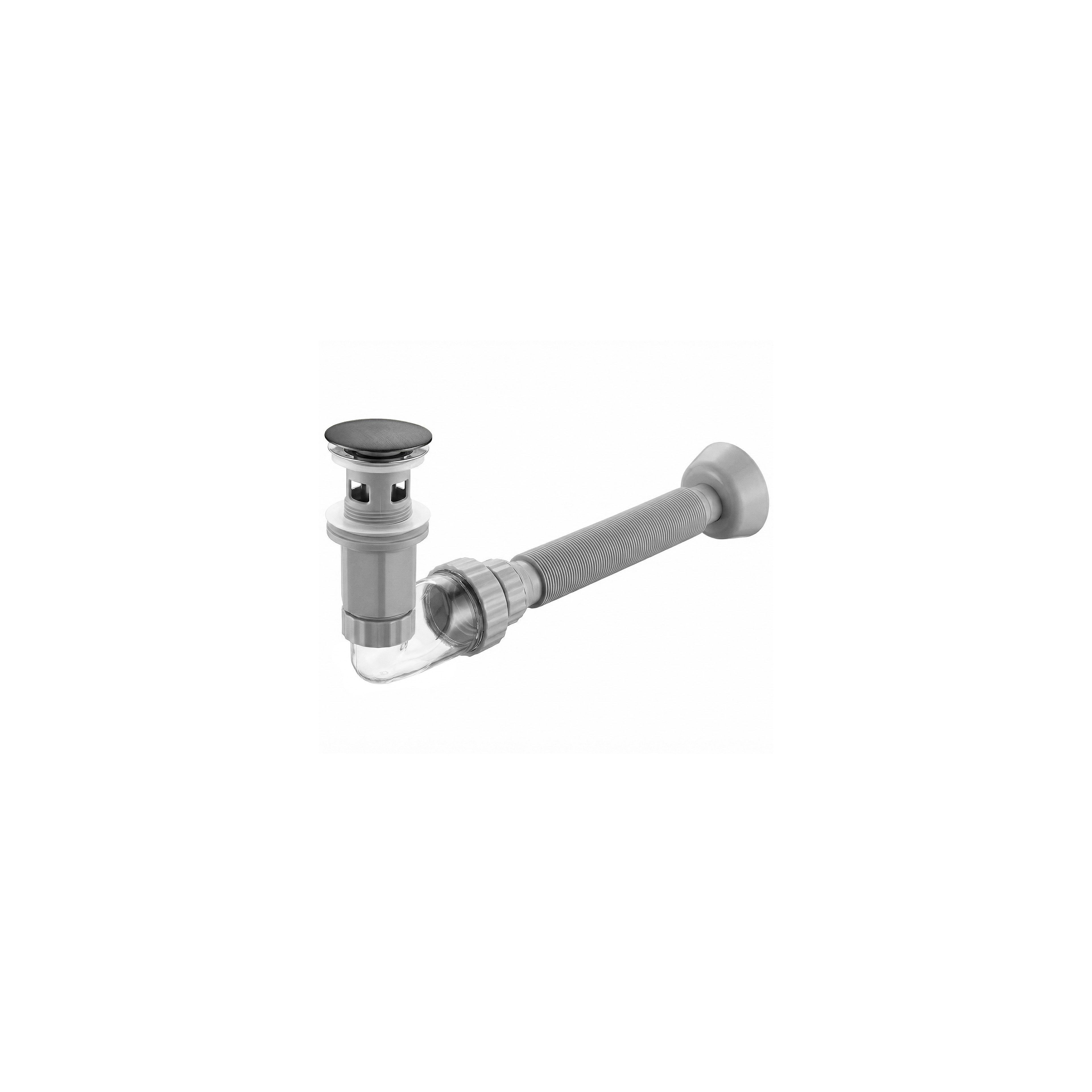 Washbasin siphon with click-clack drain REA Flow Titan