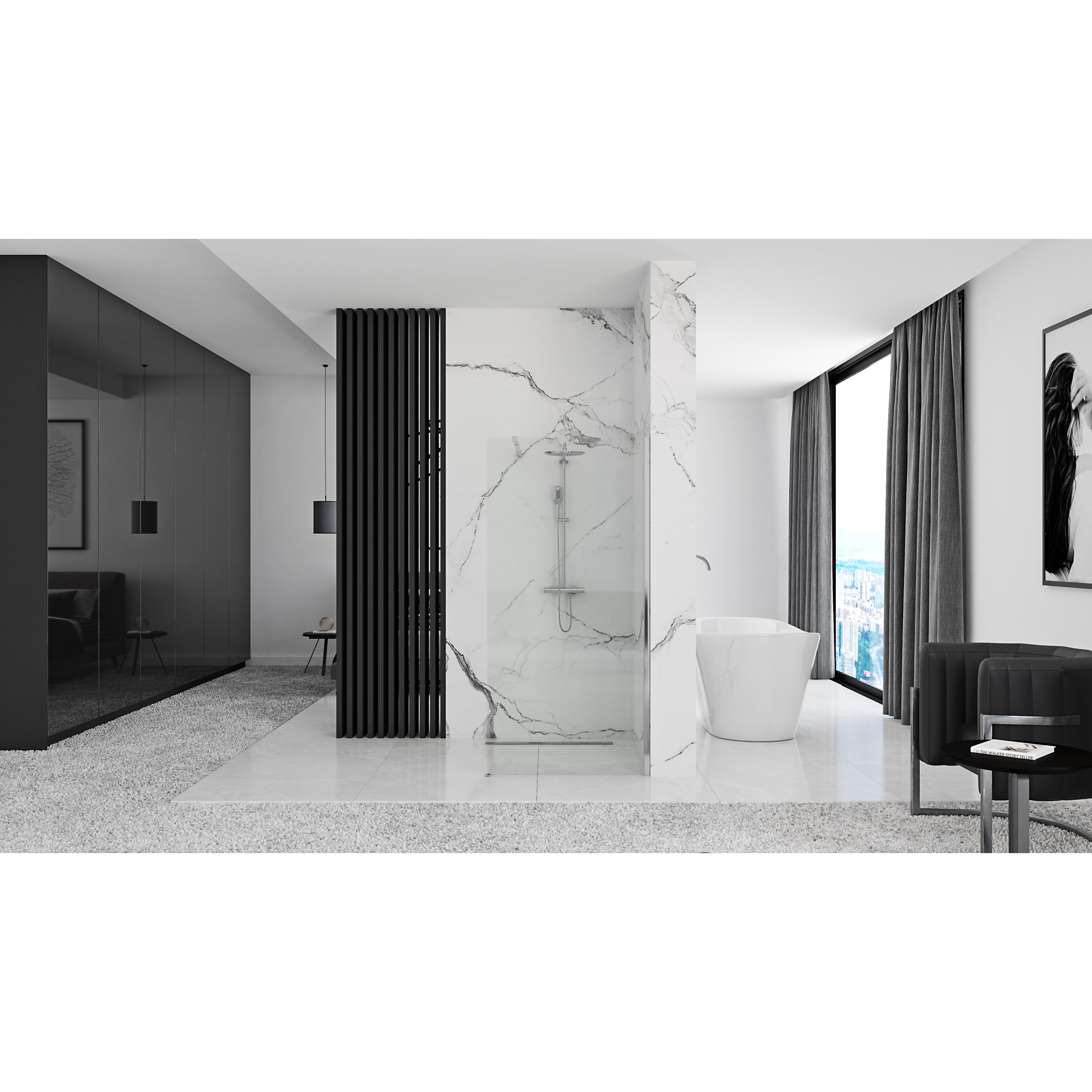 Paroi de douche Rea Aero N 110 Transparent
