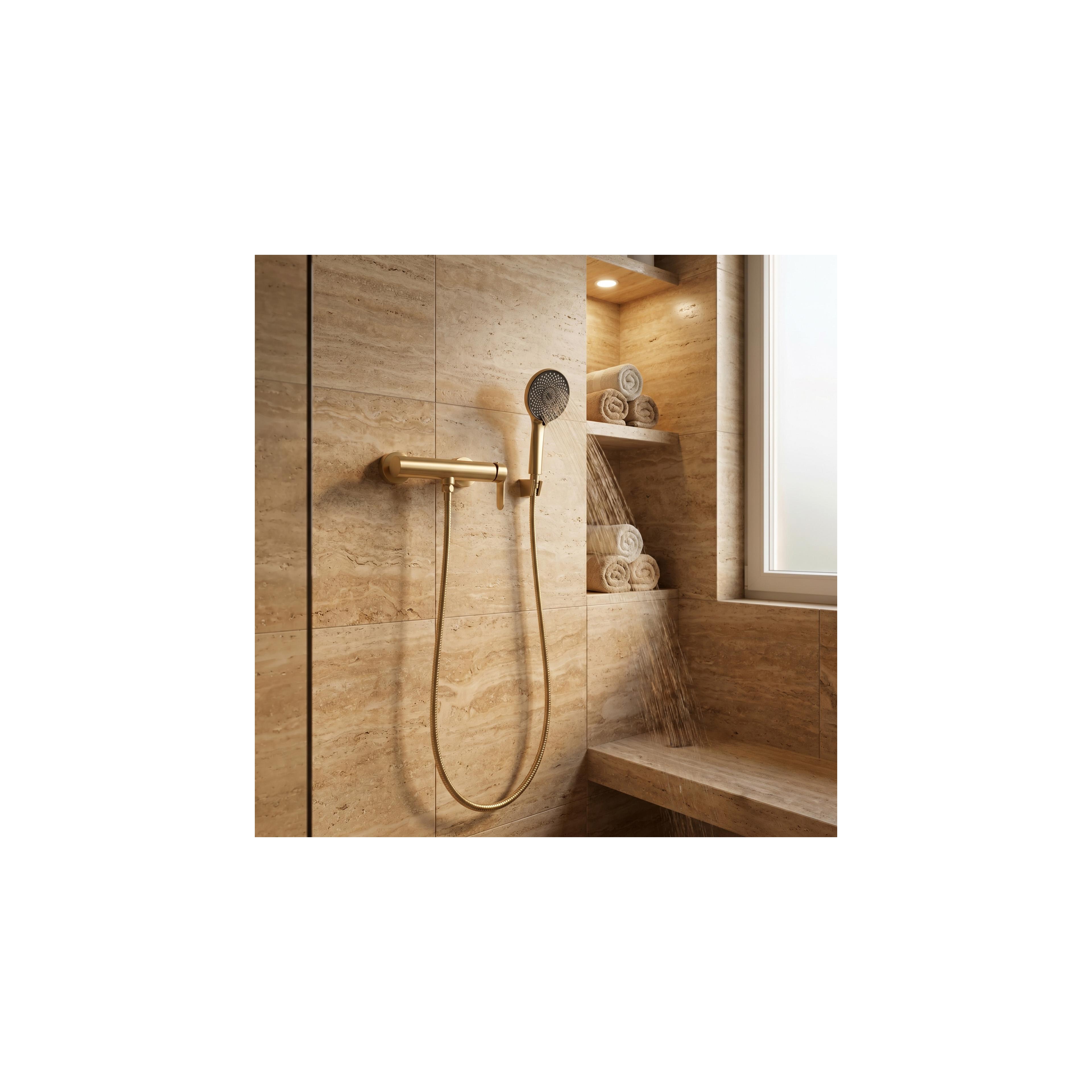 Baterie de duș REA Arcos Brush Gold