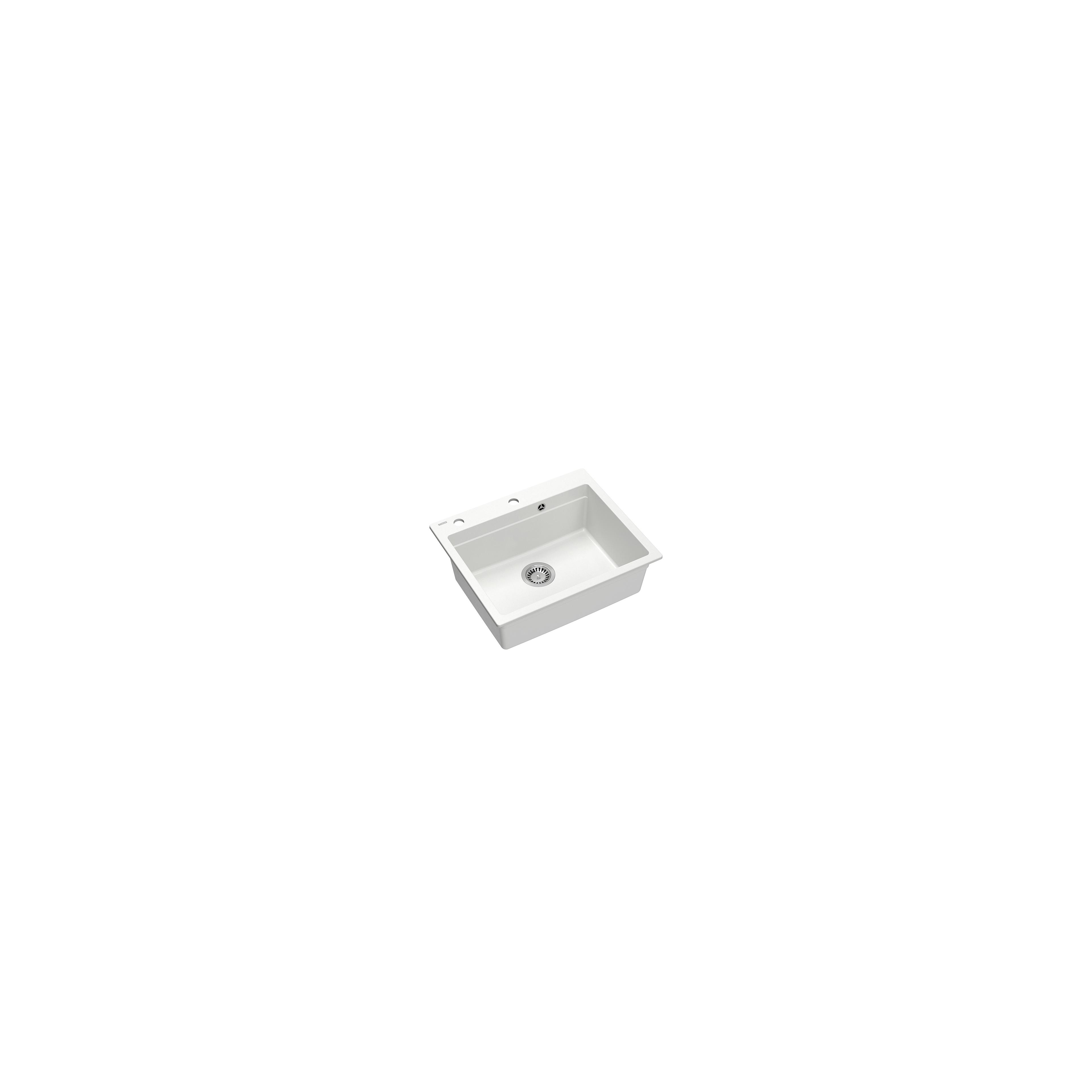 évier en granit KURT 110 WORKSTATION White