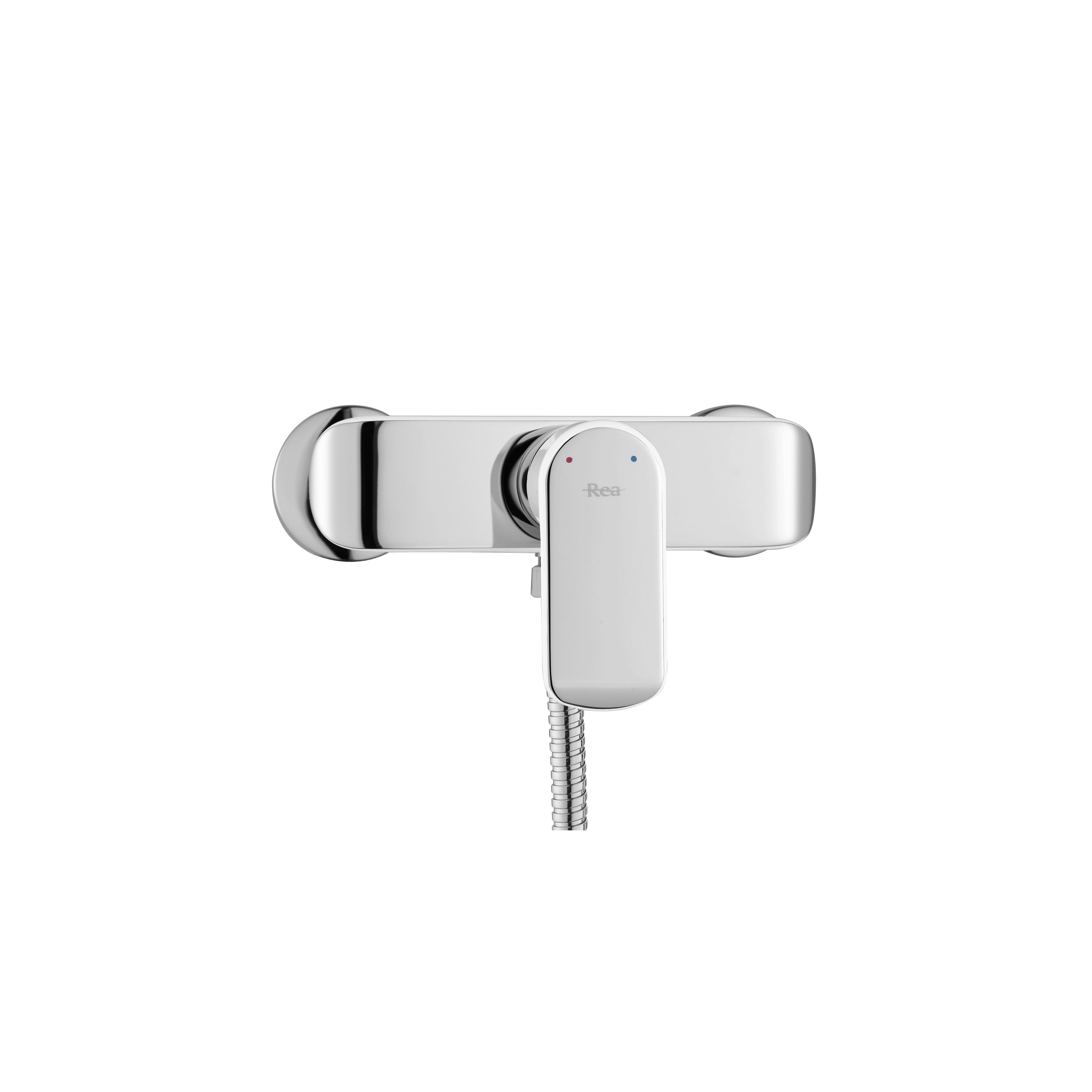 Robinet de douche REA Bloom blanc chrome
