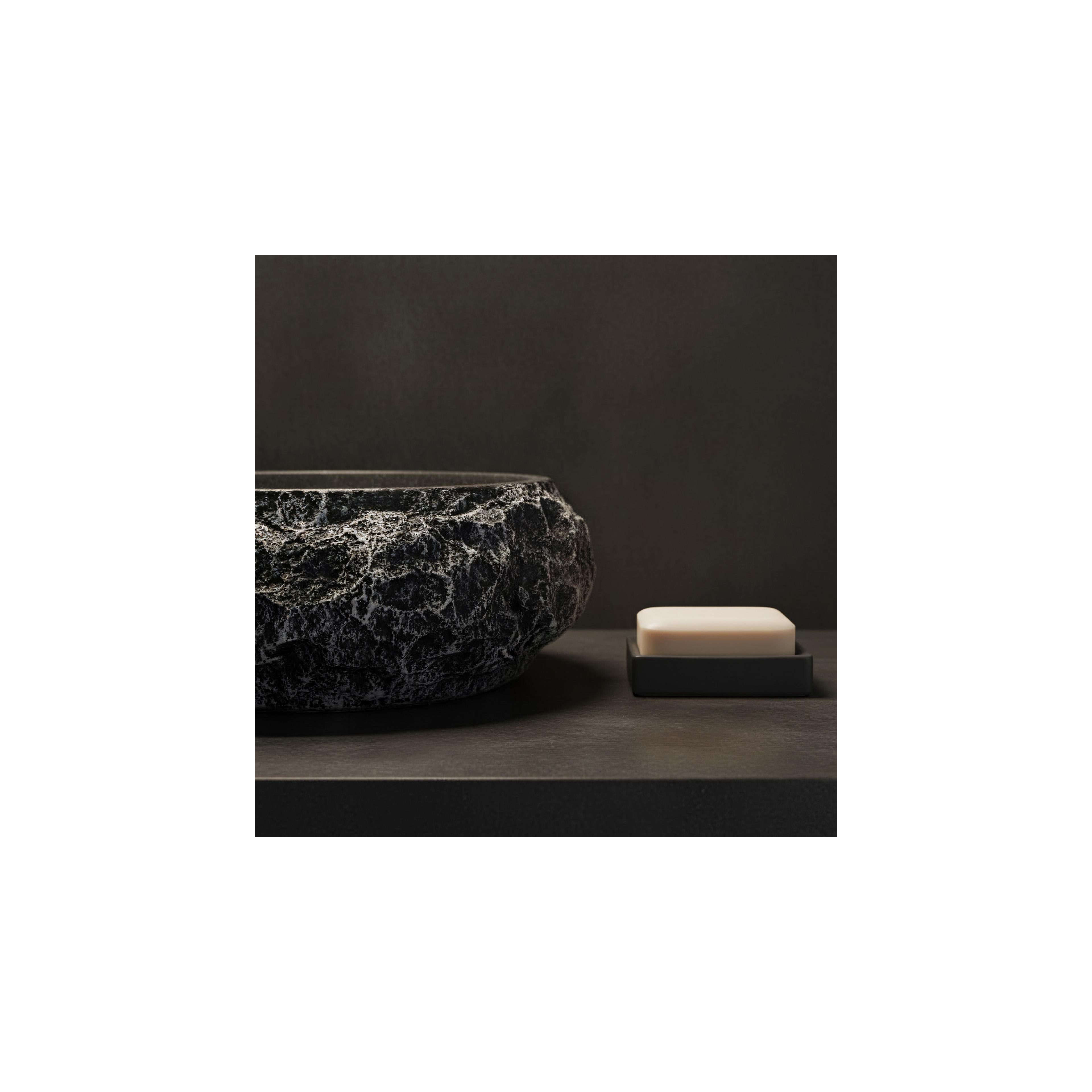 Countertop Basin Rea Mika Gabro Black