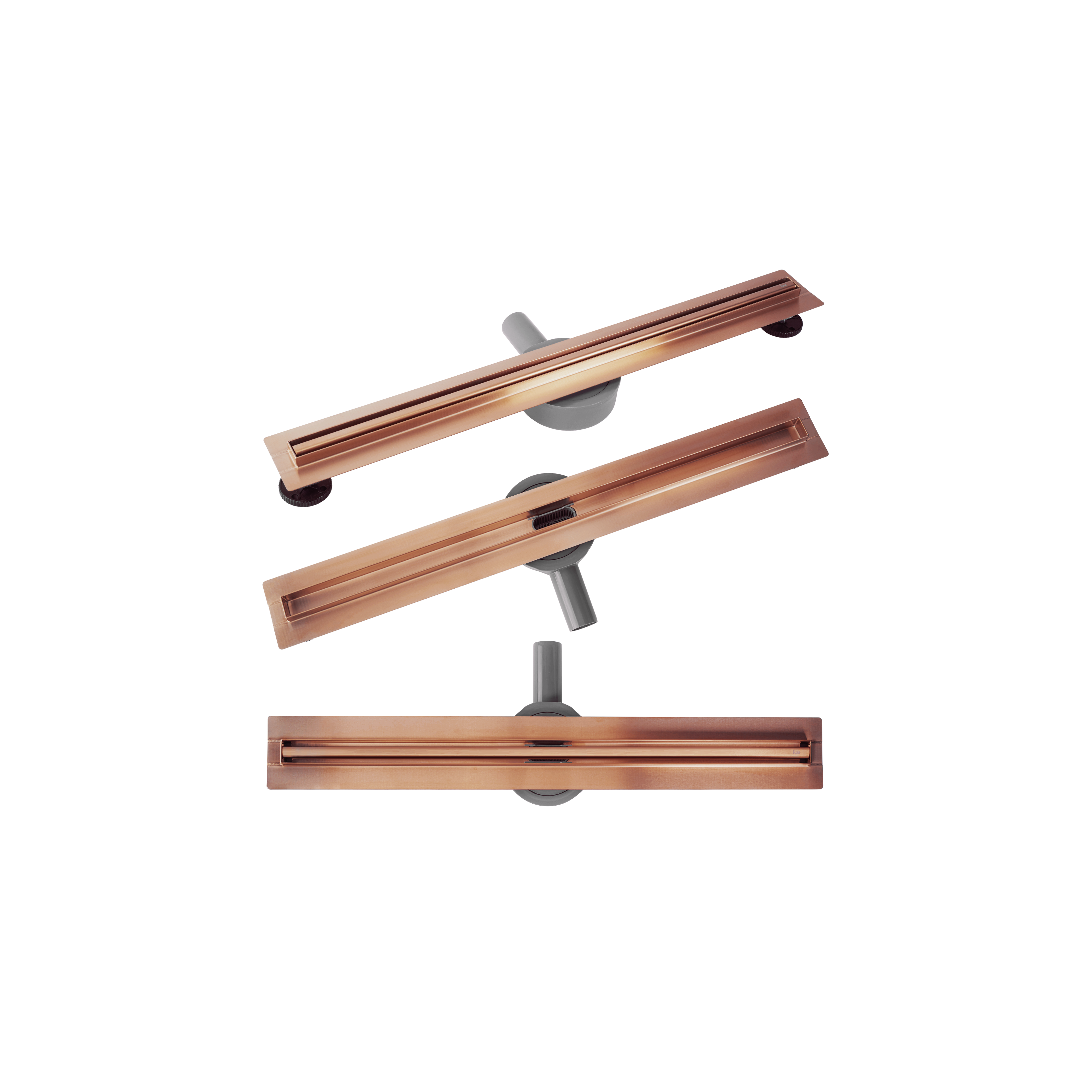 REA NEOX SLIM PRO lineārā drenāža Brushed Copper 70