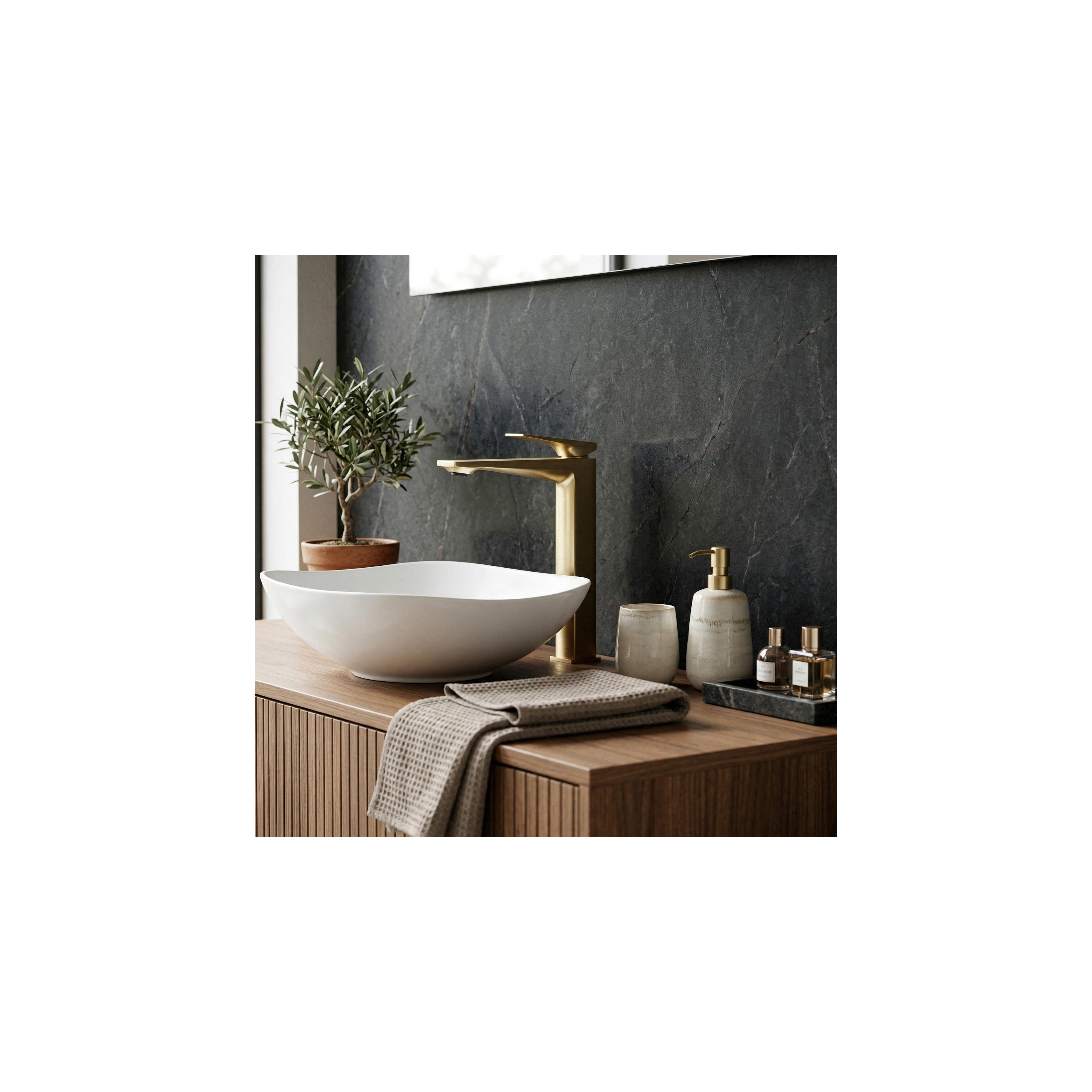 Bateria Umywalkowa PREMIUM REA Prime Brush Gold High