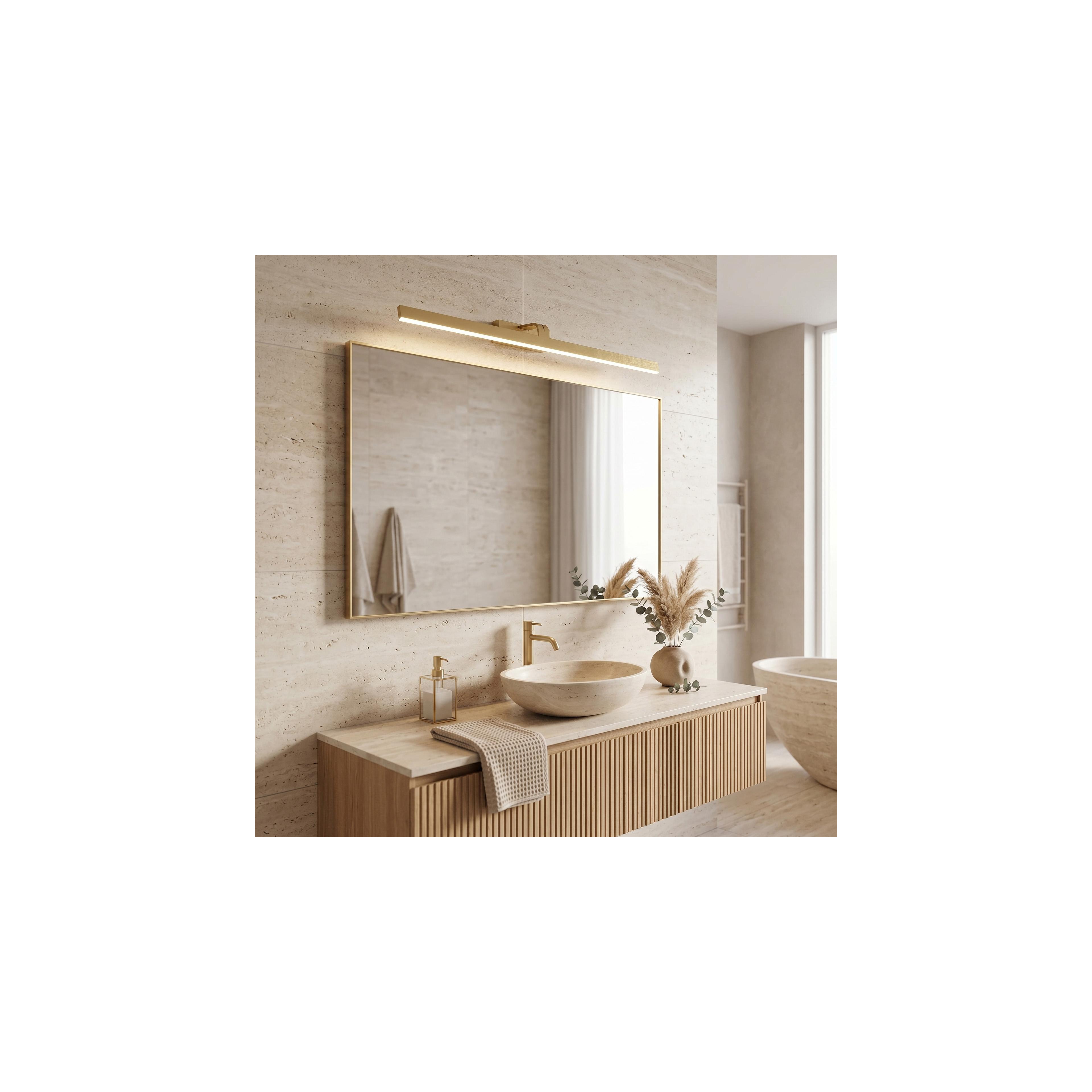 Kopalniška stenska LED svetilka SWE009-1W 73cm BRUSH GOLD
