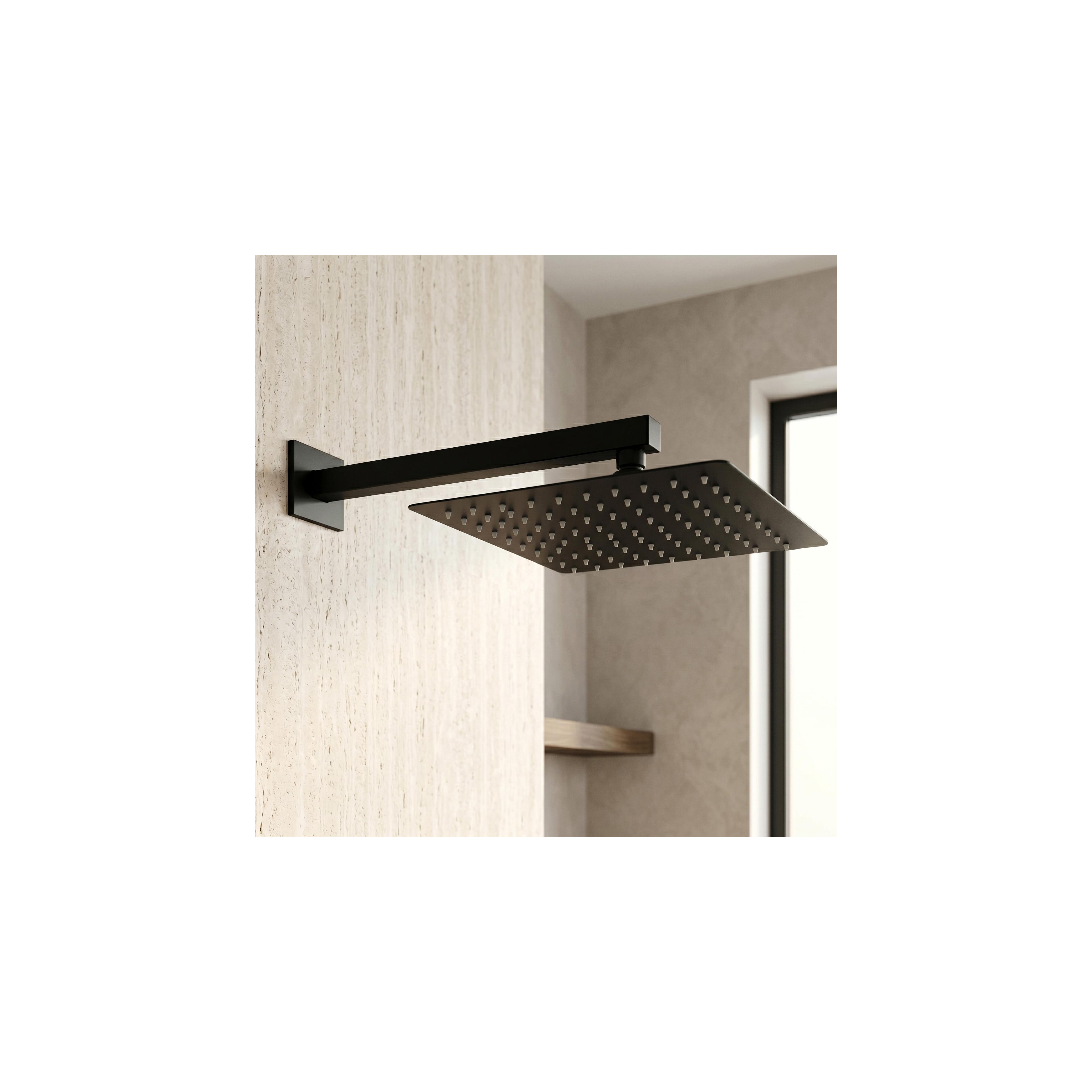 Quadratische Regendusche REA JS-P015B 30cm Black