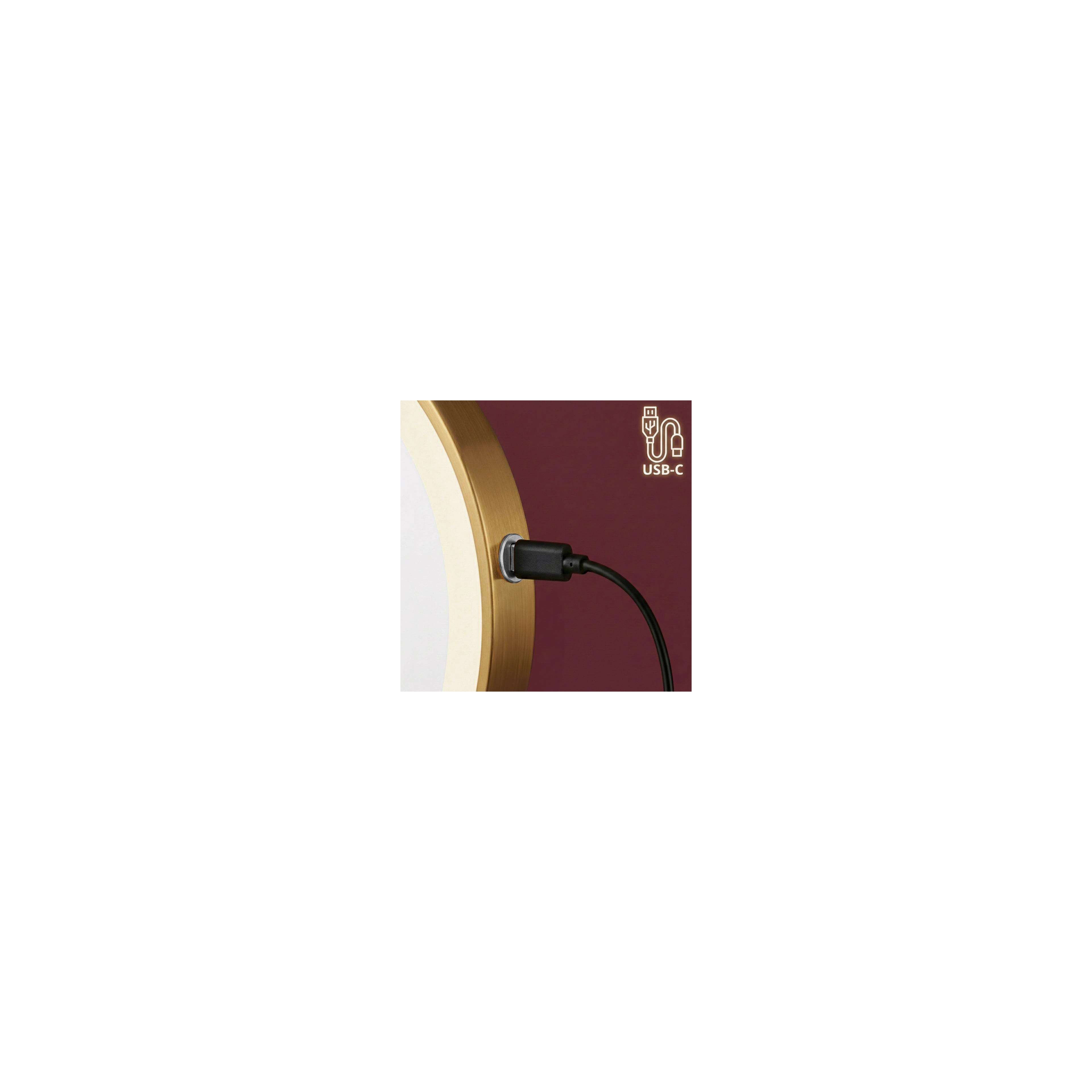 Miroir LED Glow Old Gold