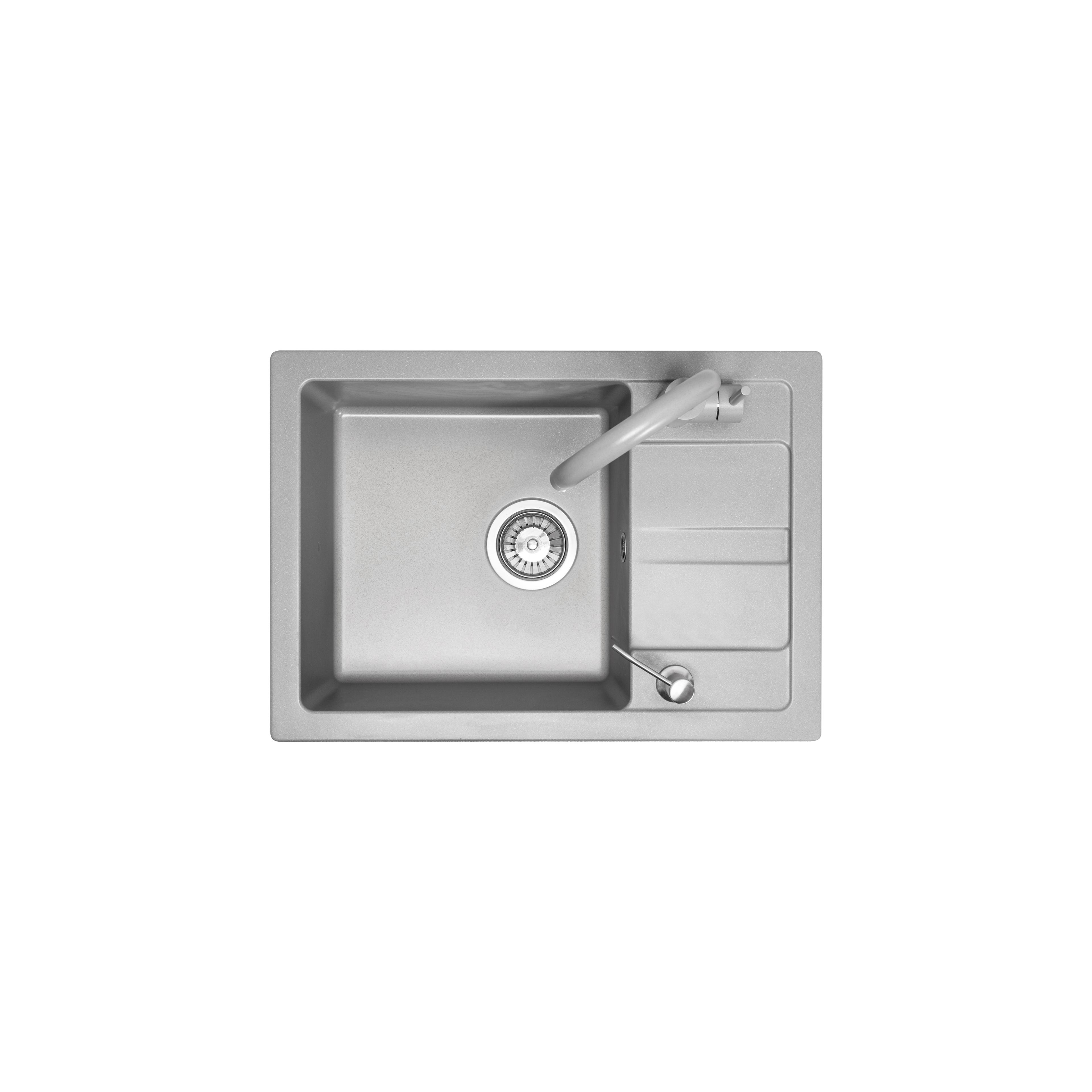 Sinks granit Nils Grey set 5in1