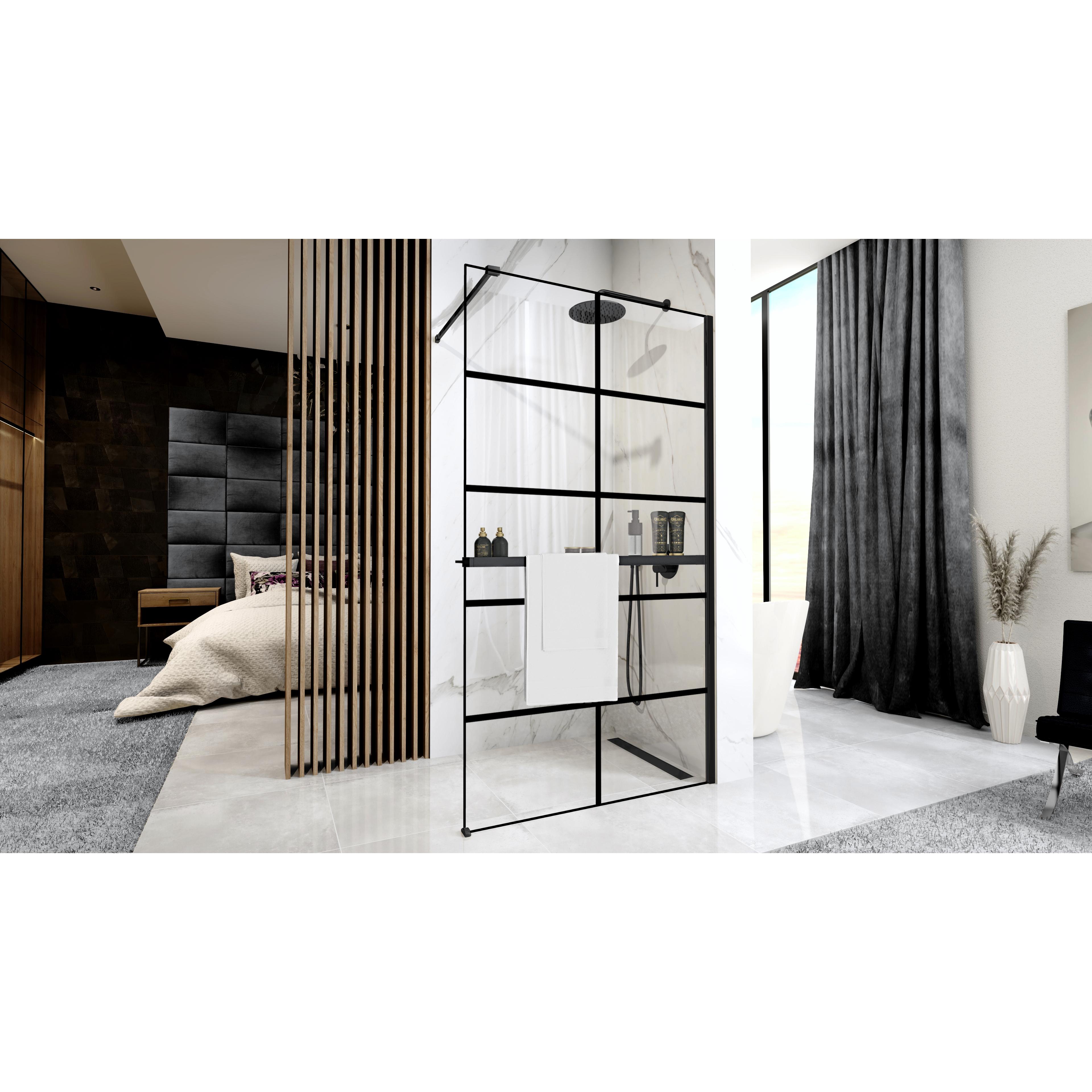 Shower screen Rea Bler-1 70 + shelf and hanger EVO