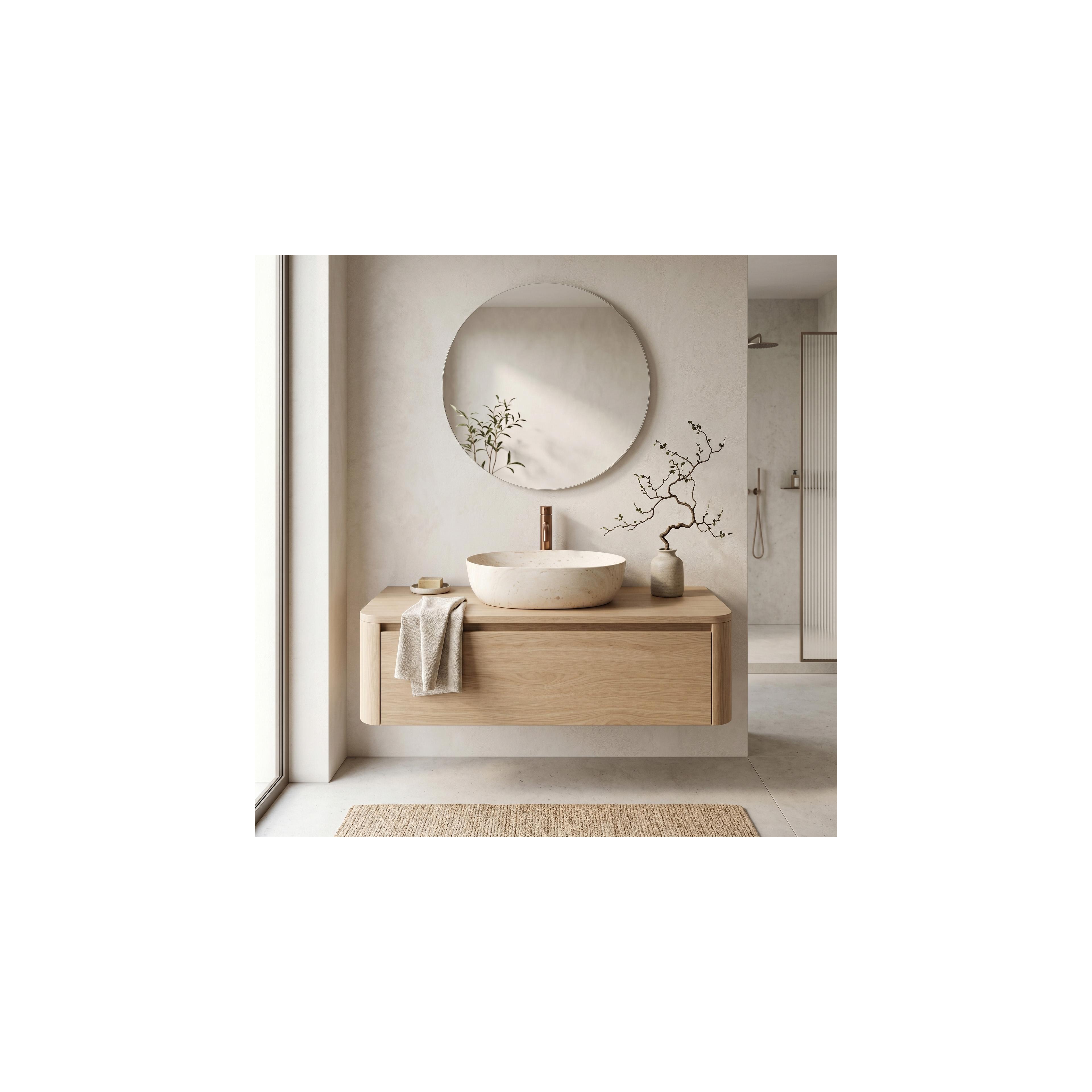 Vasque à poser Rea Amelia Travertine Classic 48