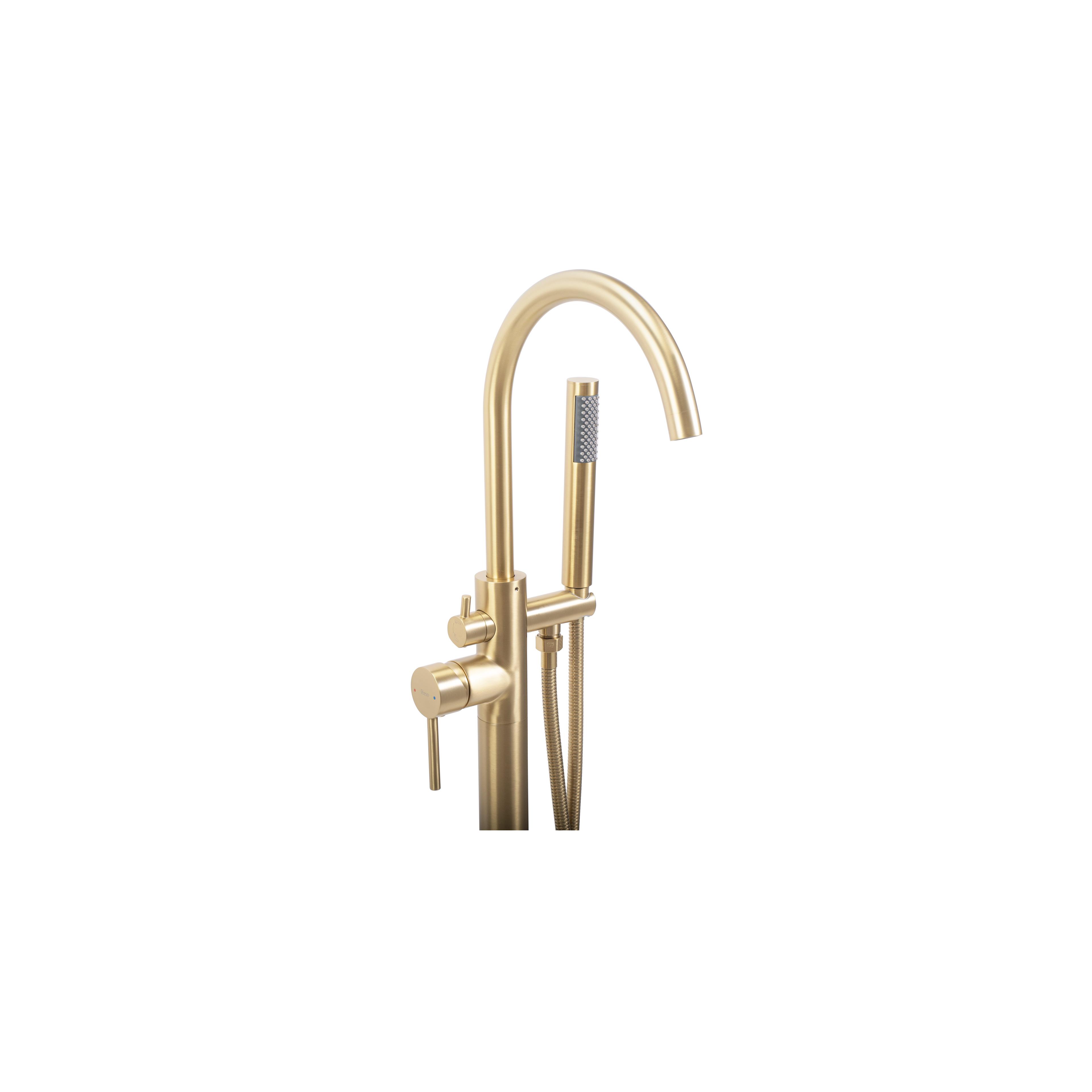 Free-standing faucet Rea MONO Gold Brush