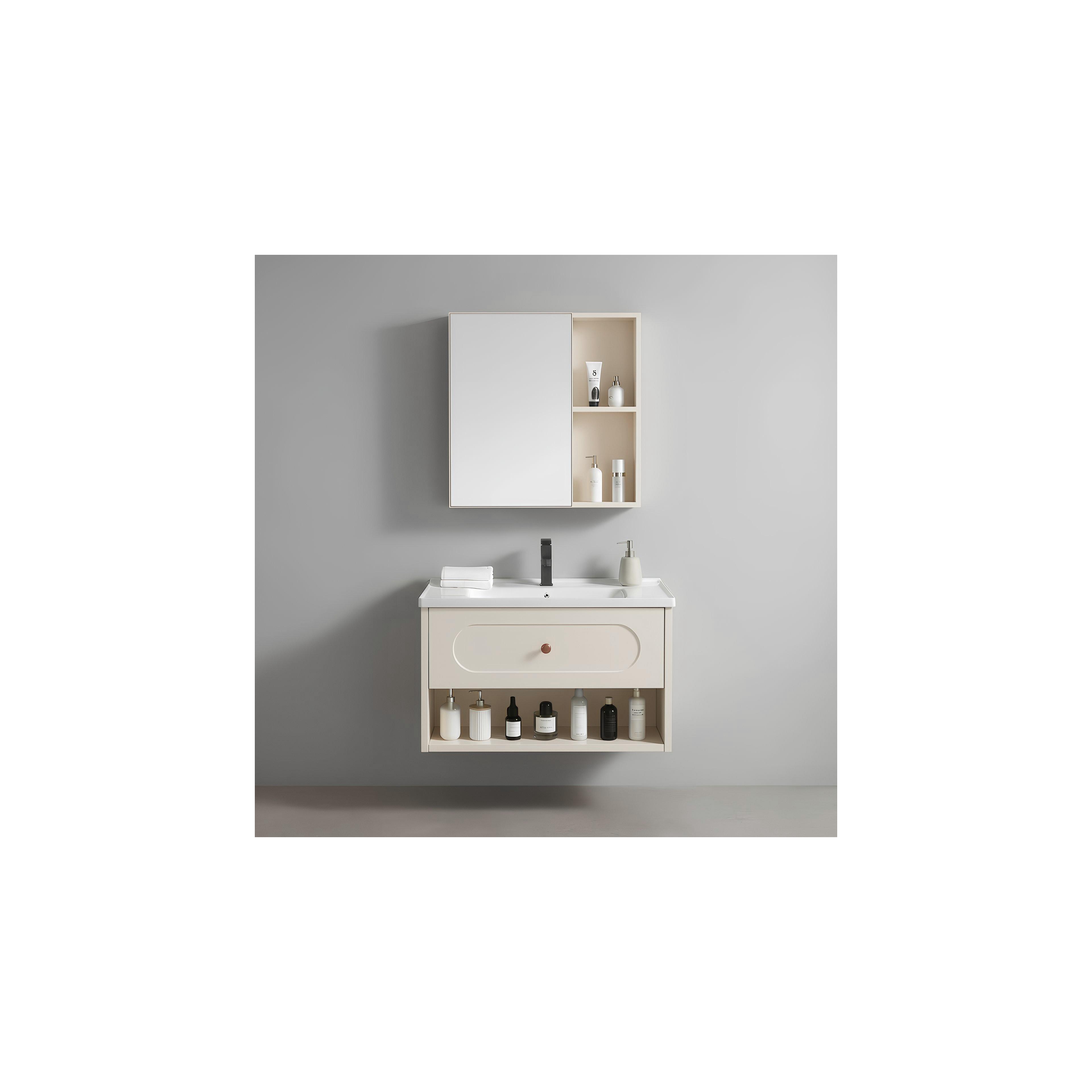 Sada koupelnového nábytku s umyvadlem River 60cm Creme