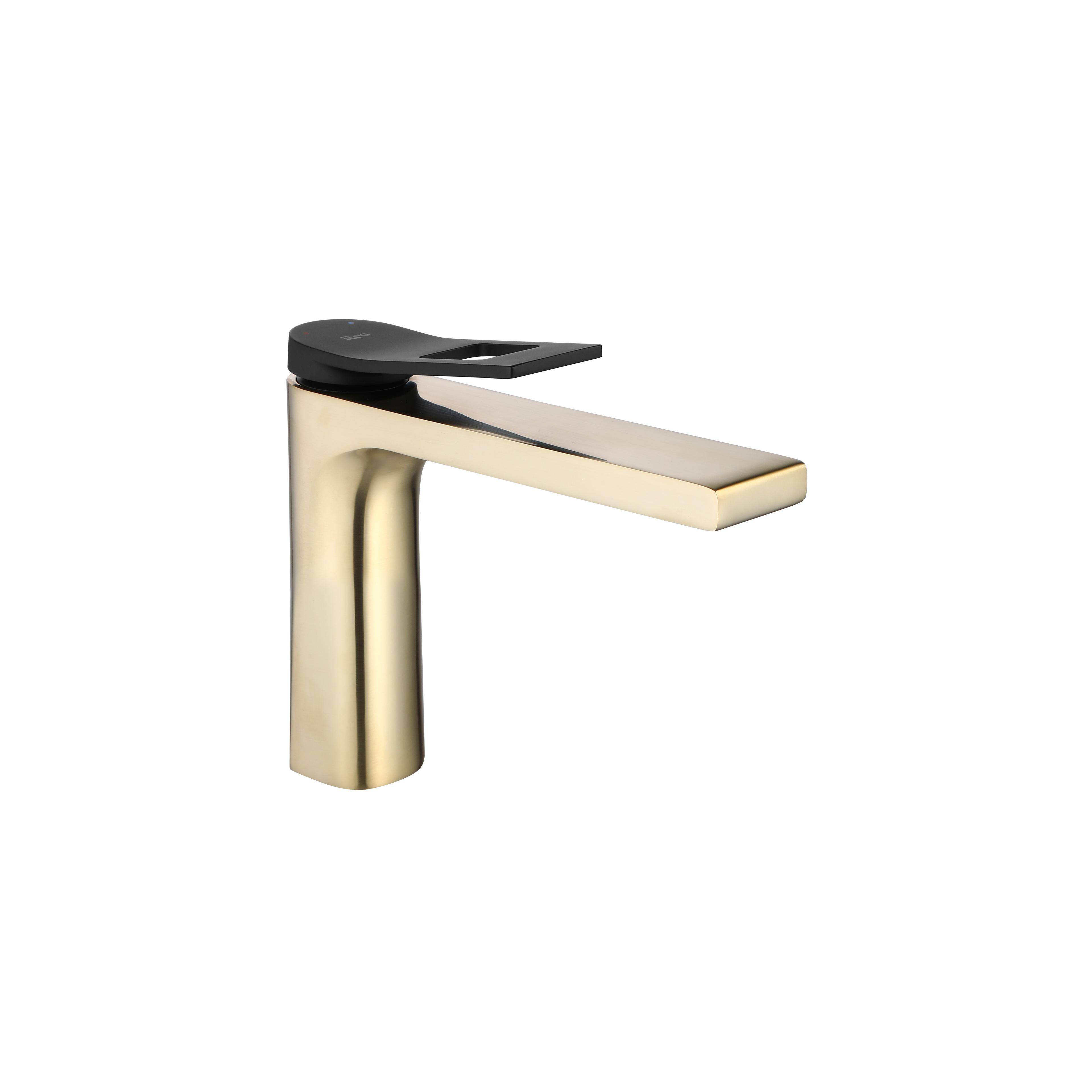 Baterie pentru baie REA SOUL Gold mat black  low