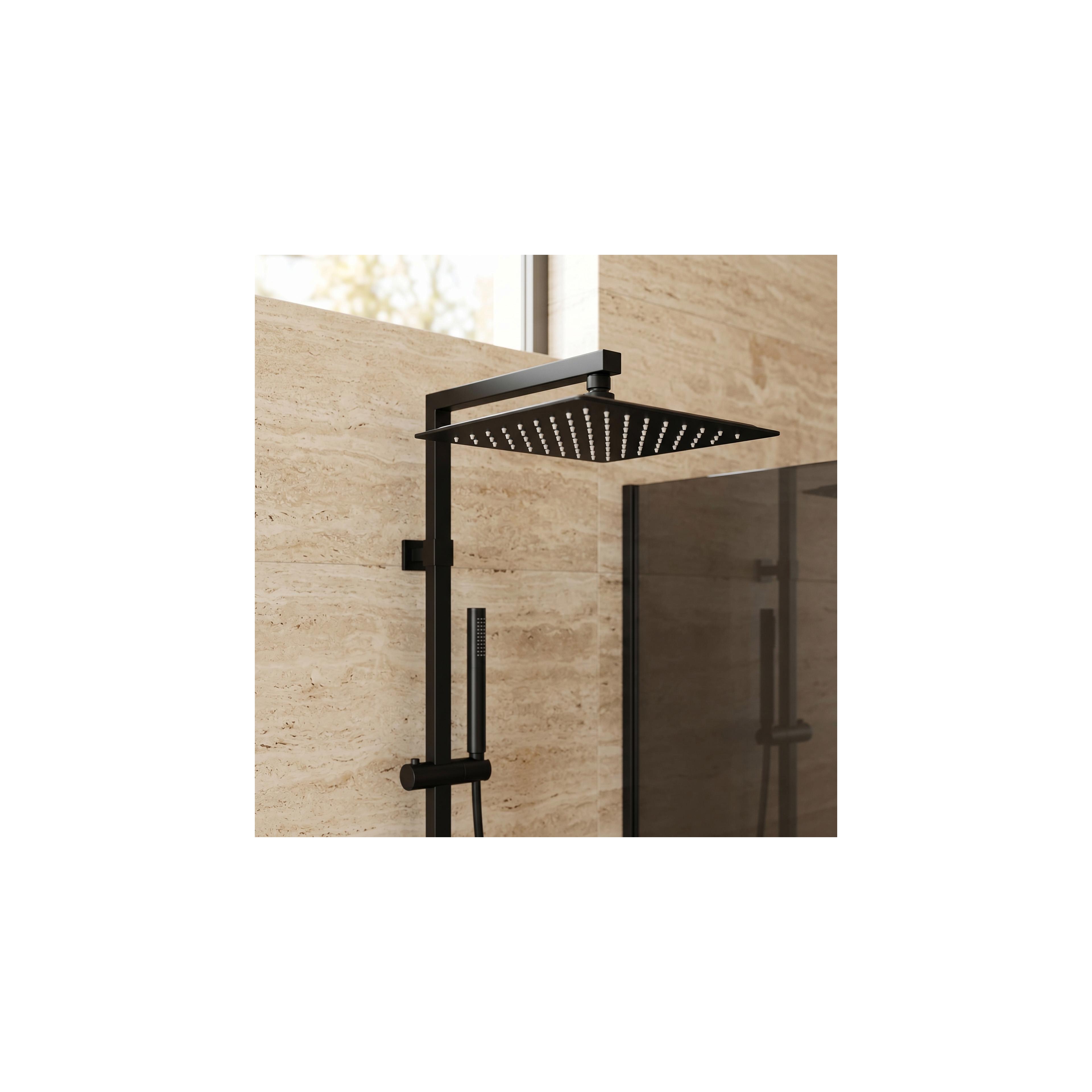 Quadratische Regendusche REA JS-P015B 25cm Black