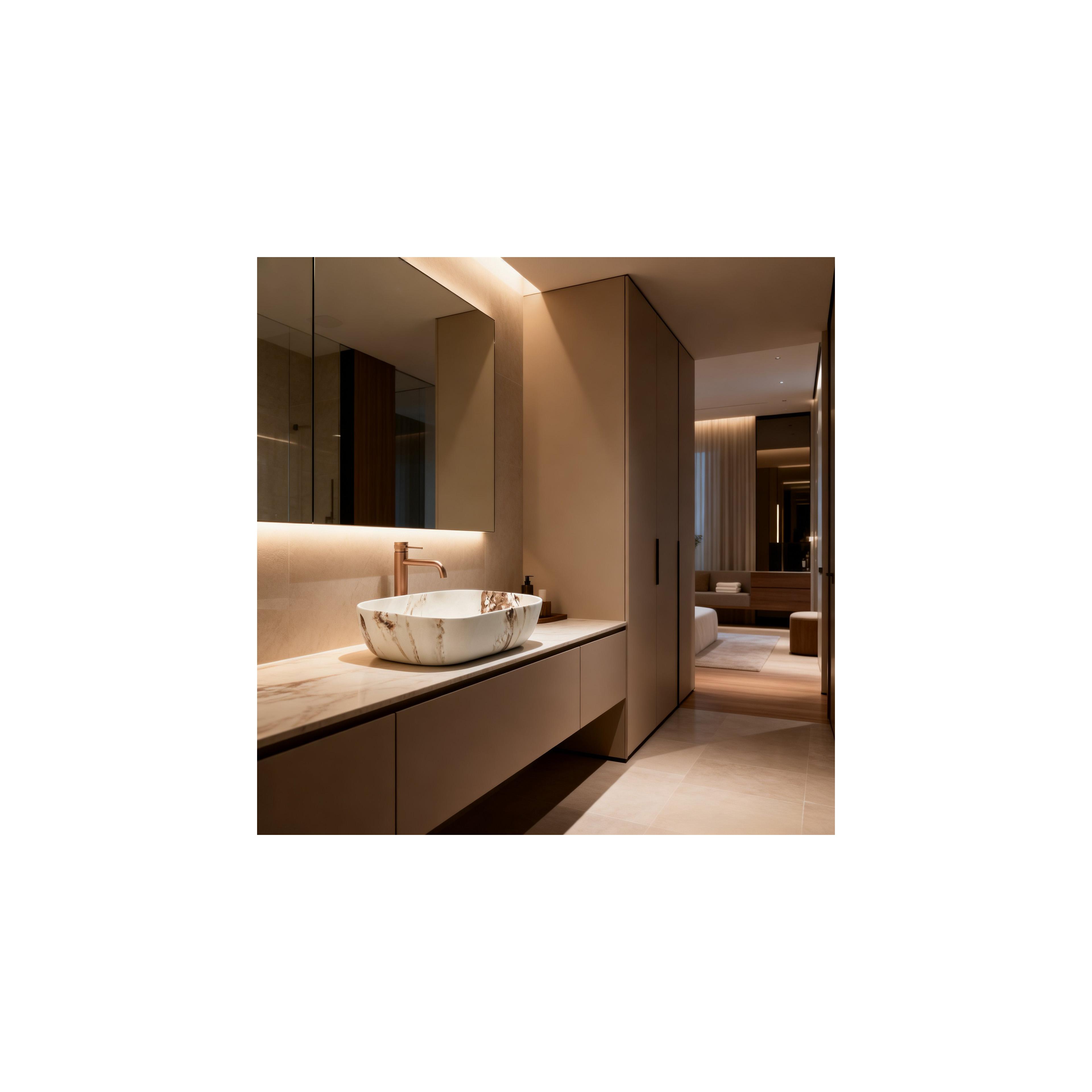 Countertop washbasin Rea Belinda Marrone Matt