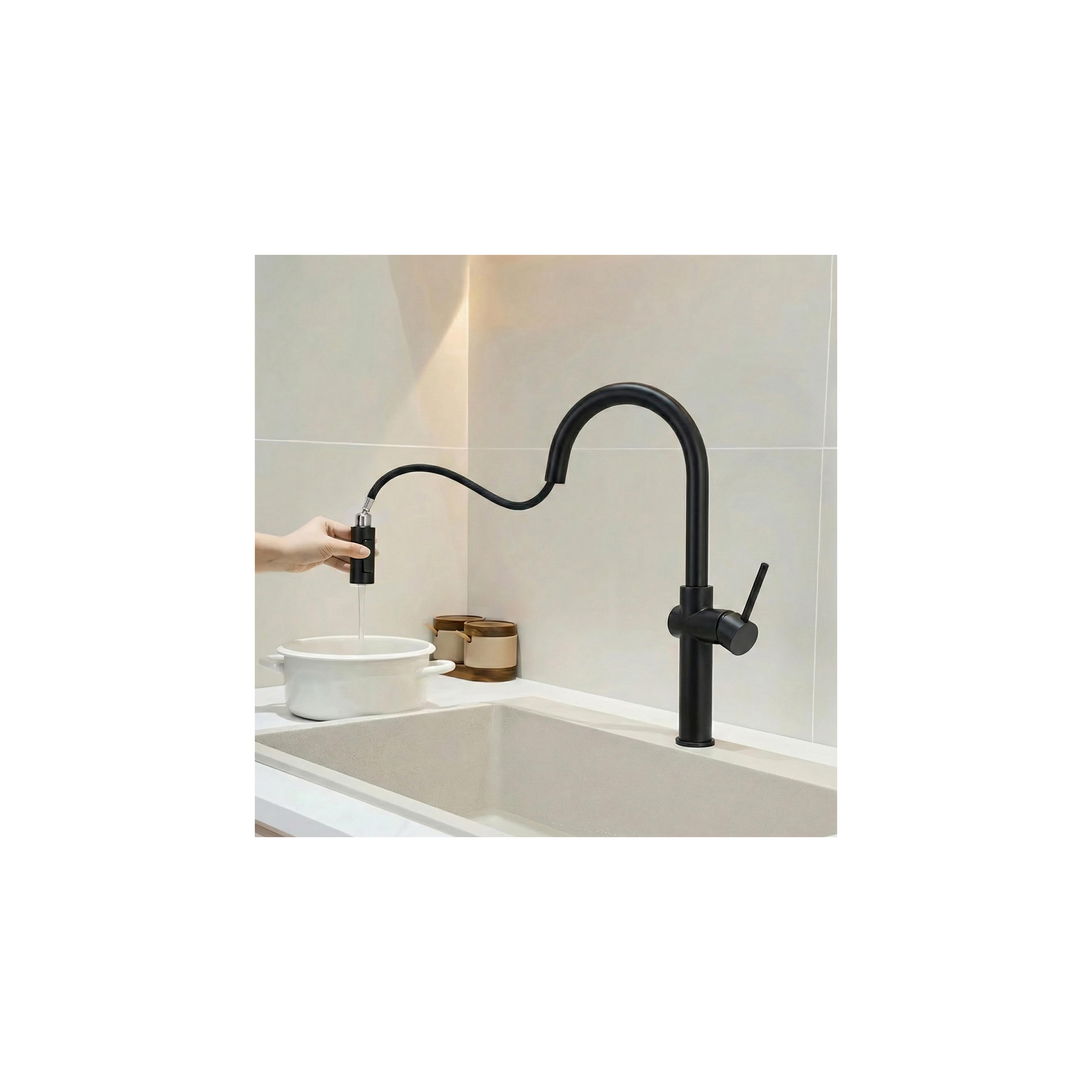 Robinet de cuisine Rea Fresh High Black
