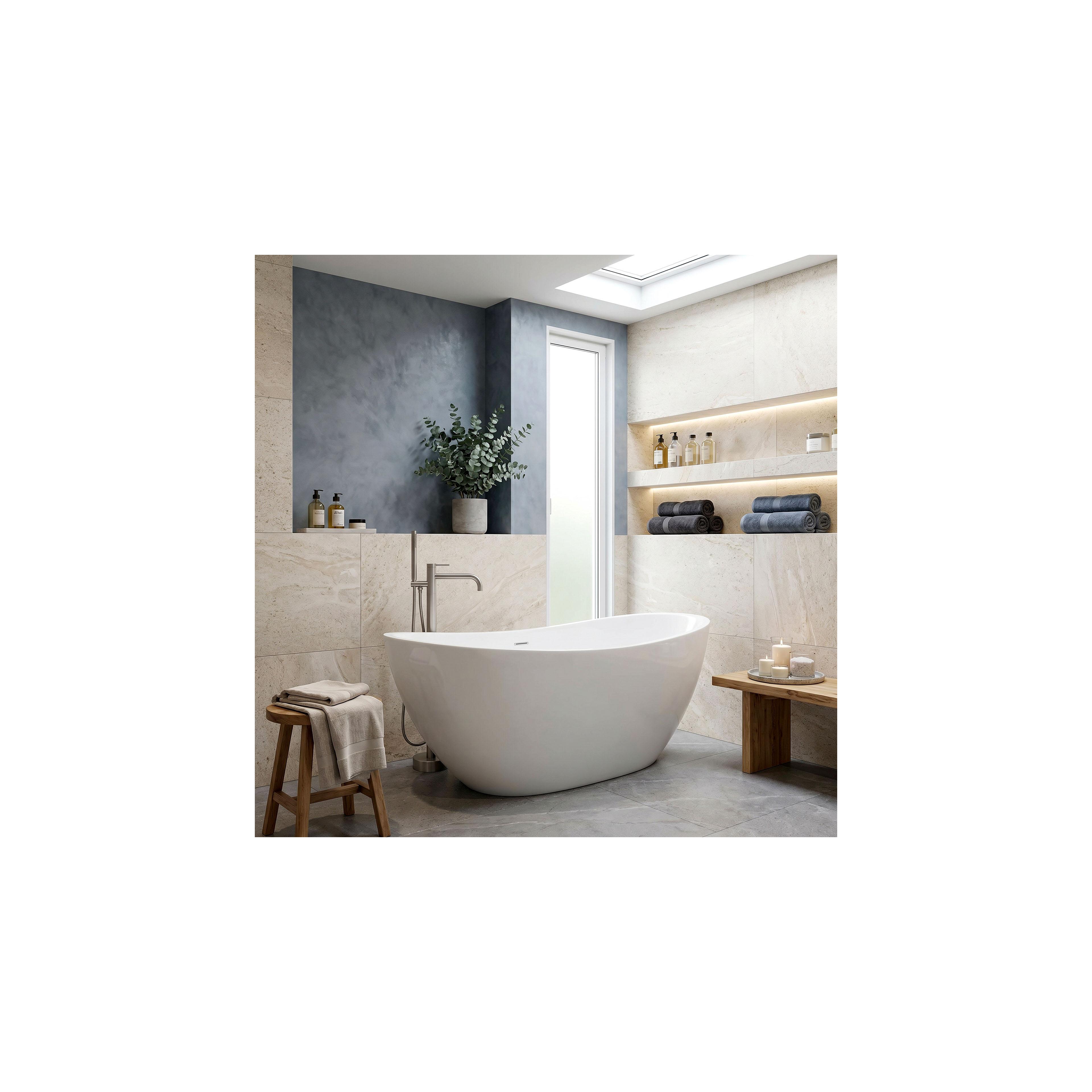 Free-standing faucet Rea Clif Brush Nickel