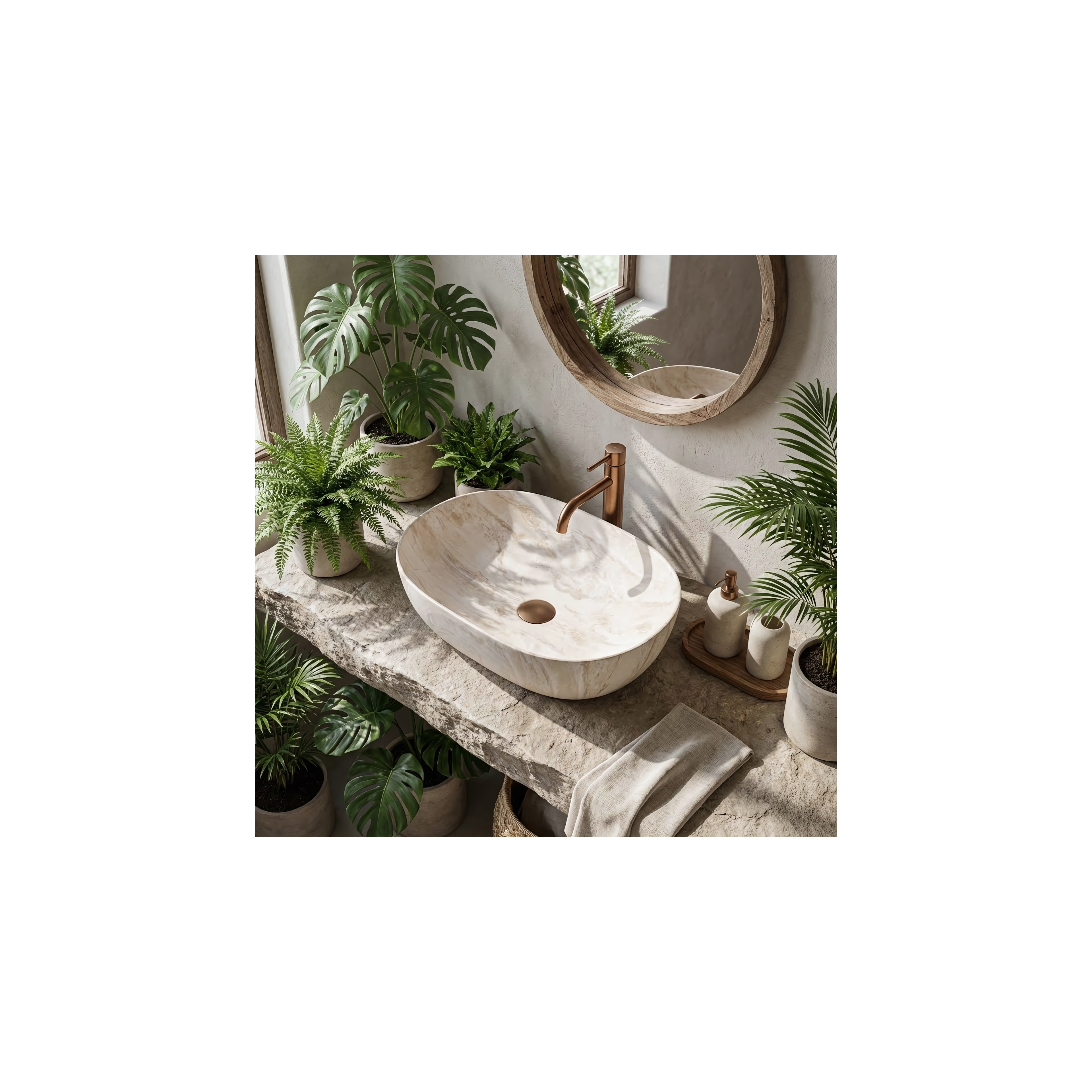 Countertop Basin Rea Amelia Kallisto 48