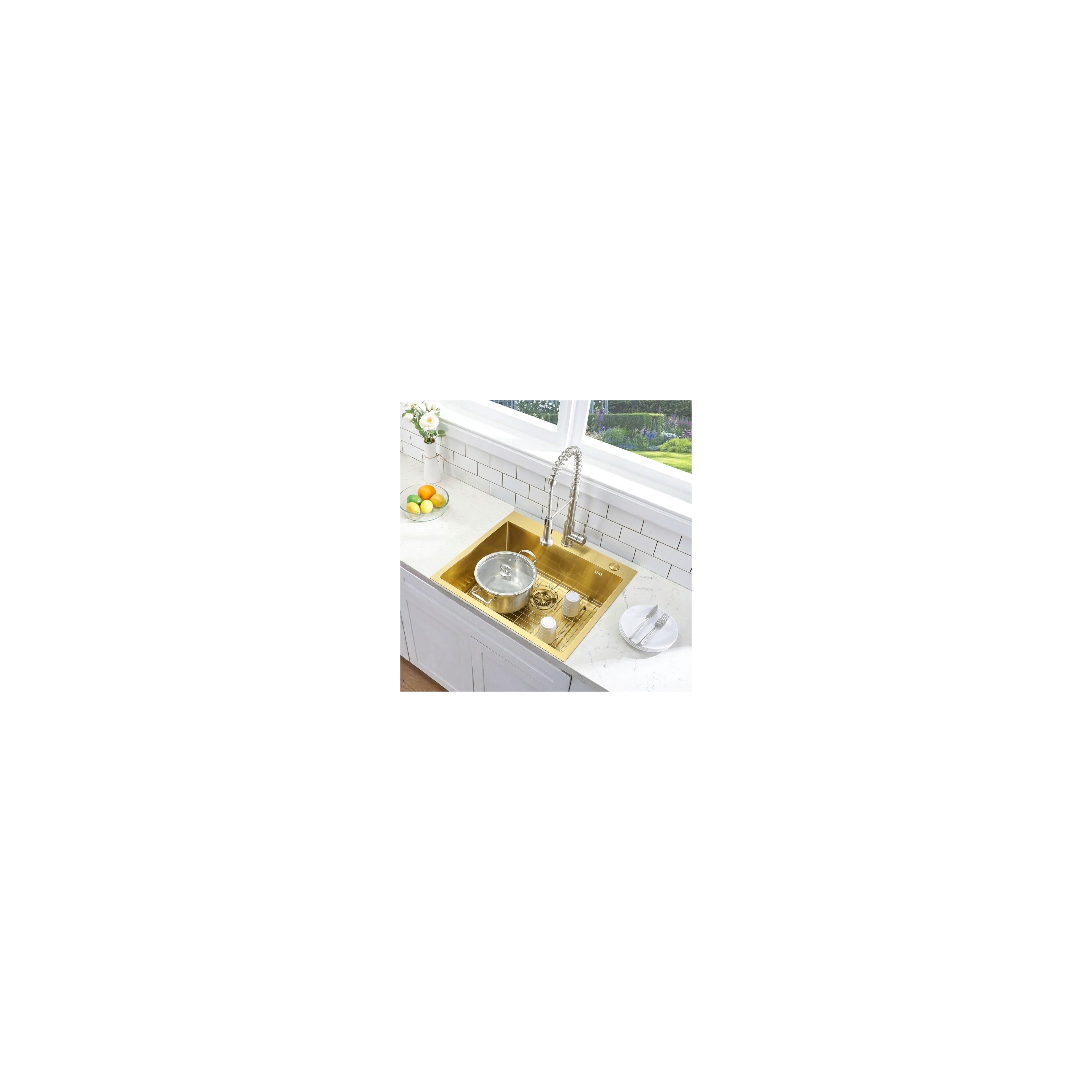 Chiuvetă inox Liam BRUSH GOLD