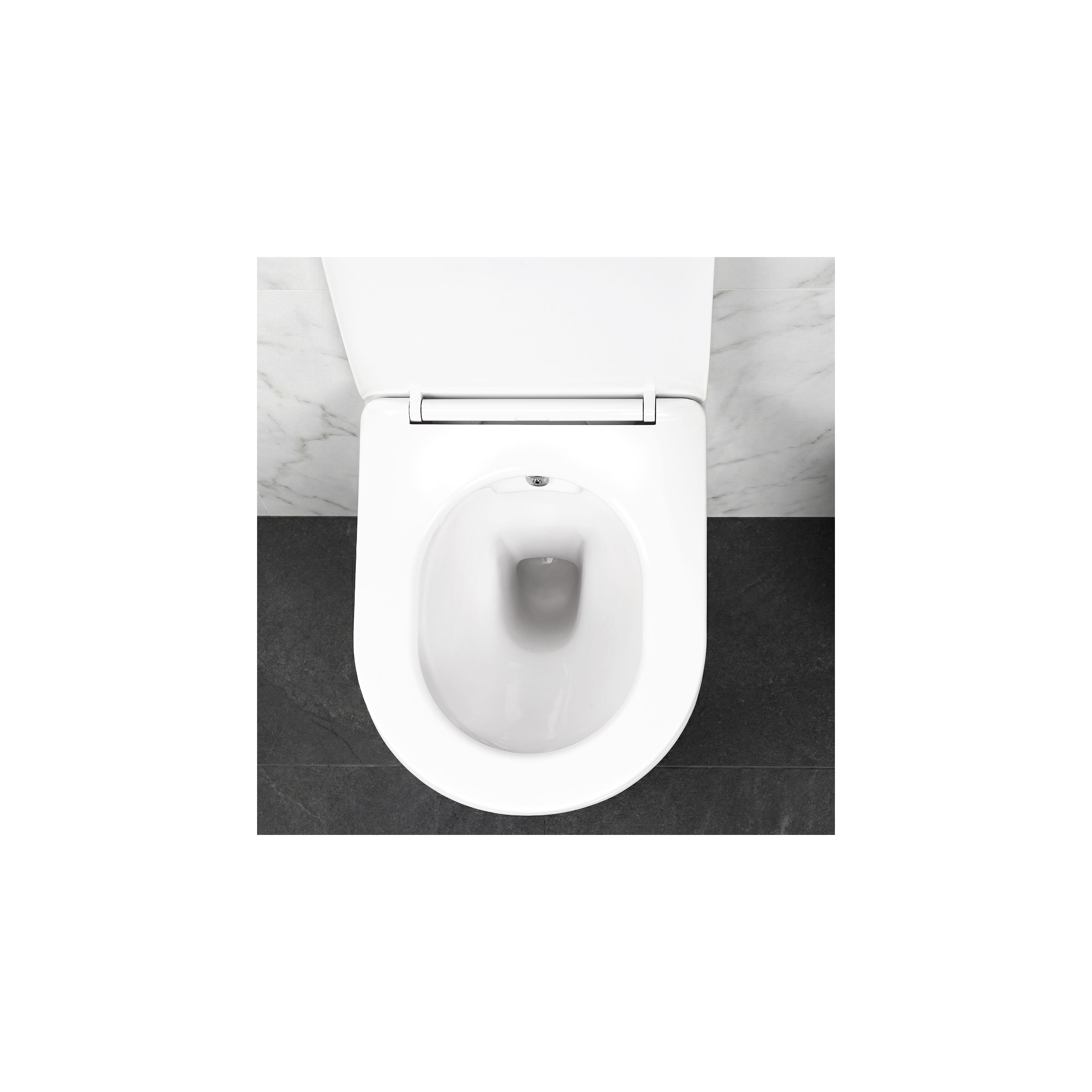 toilet bowl REA Carlo Lux Rimless with bidet function