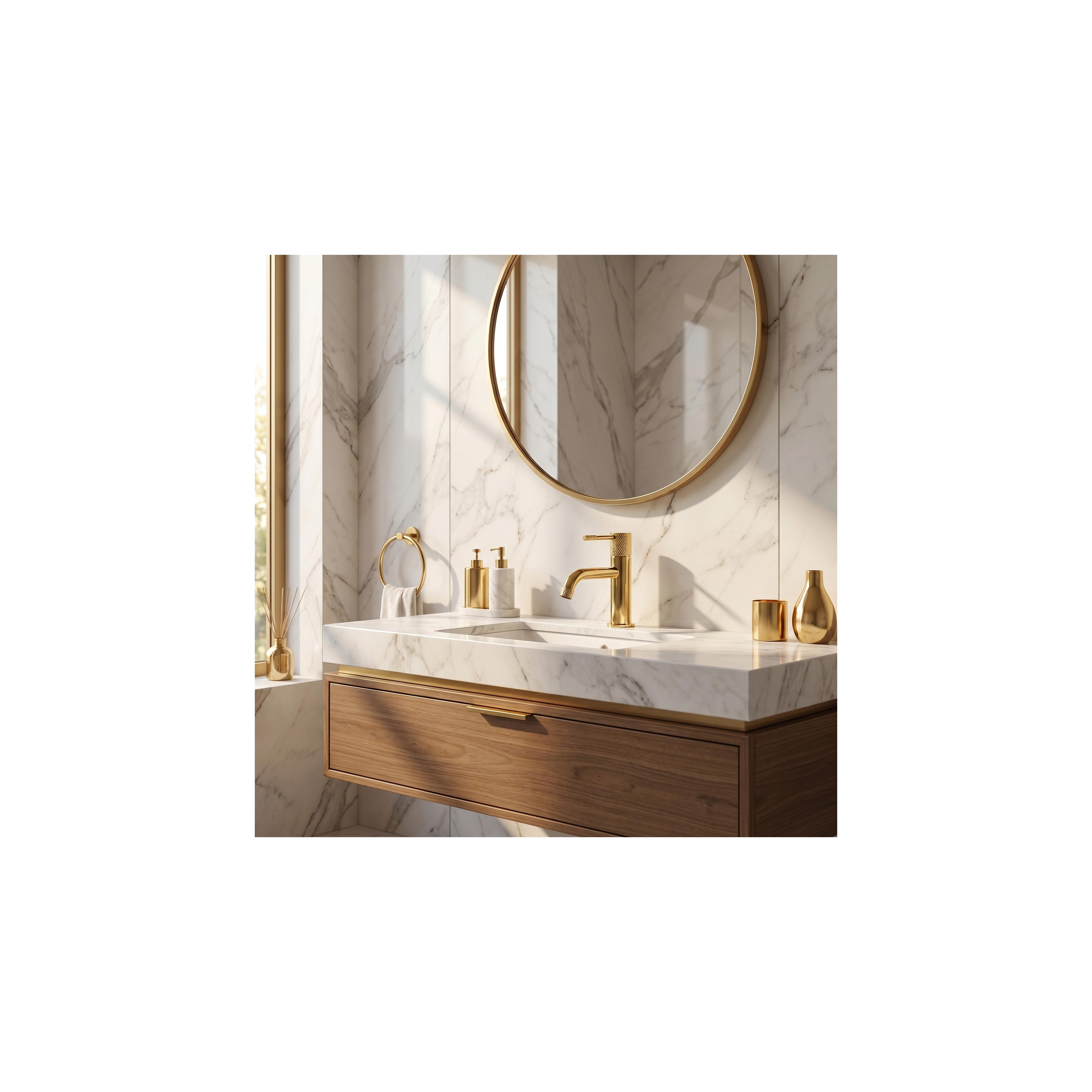 Bathroom faucet Rea Venti Gold Low