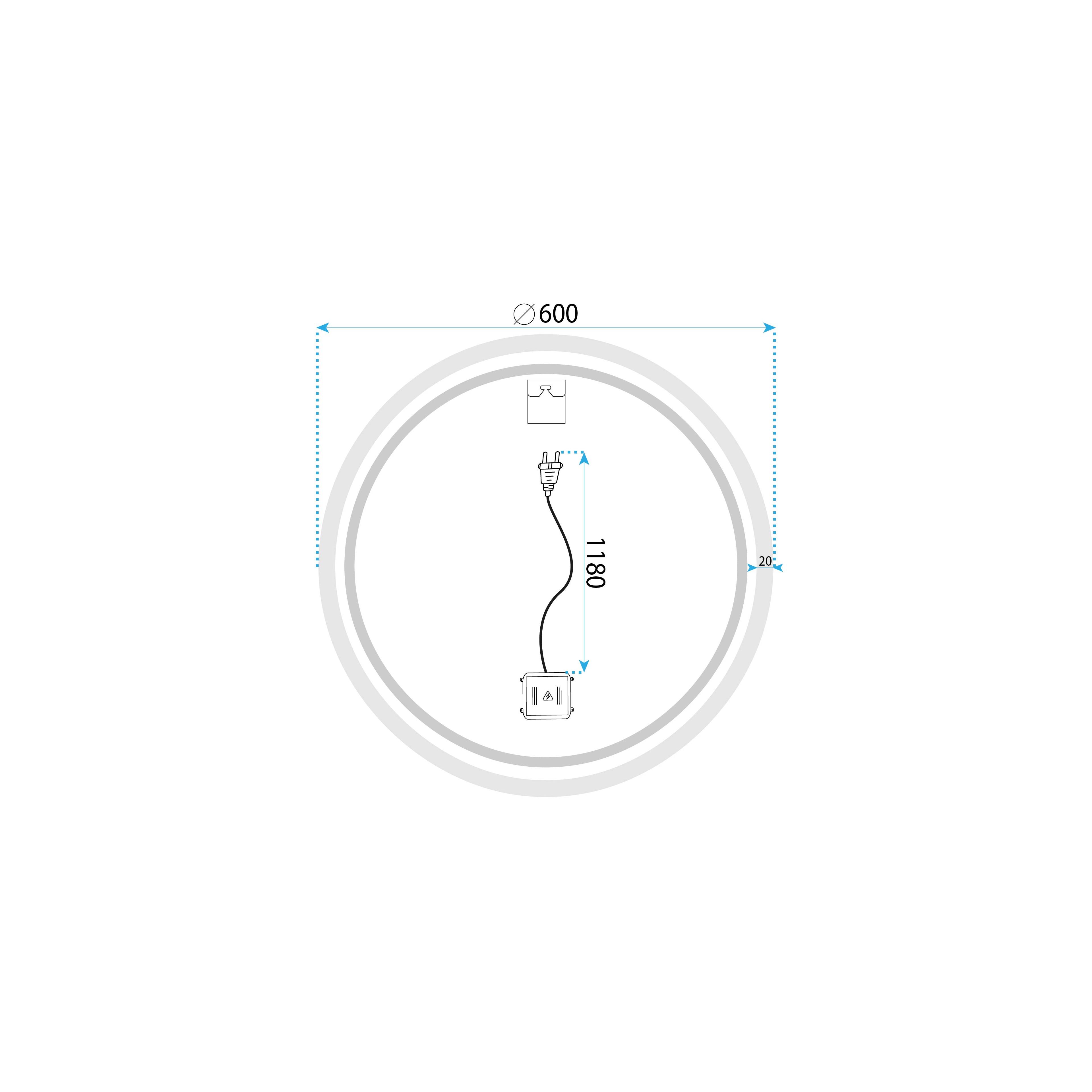 LED seinapeegel BLUETOOTH FFJ 60cm
