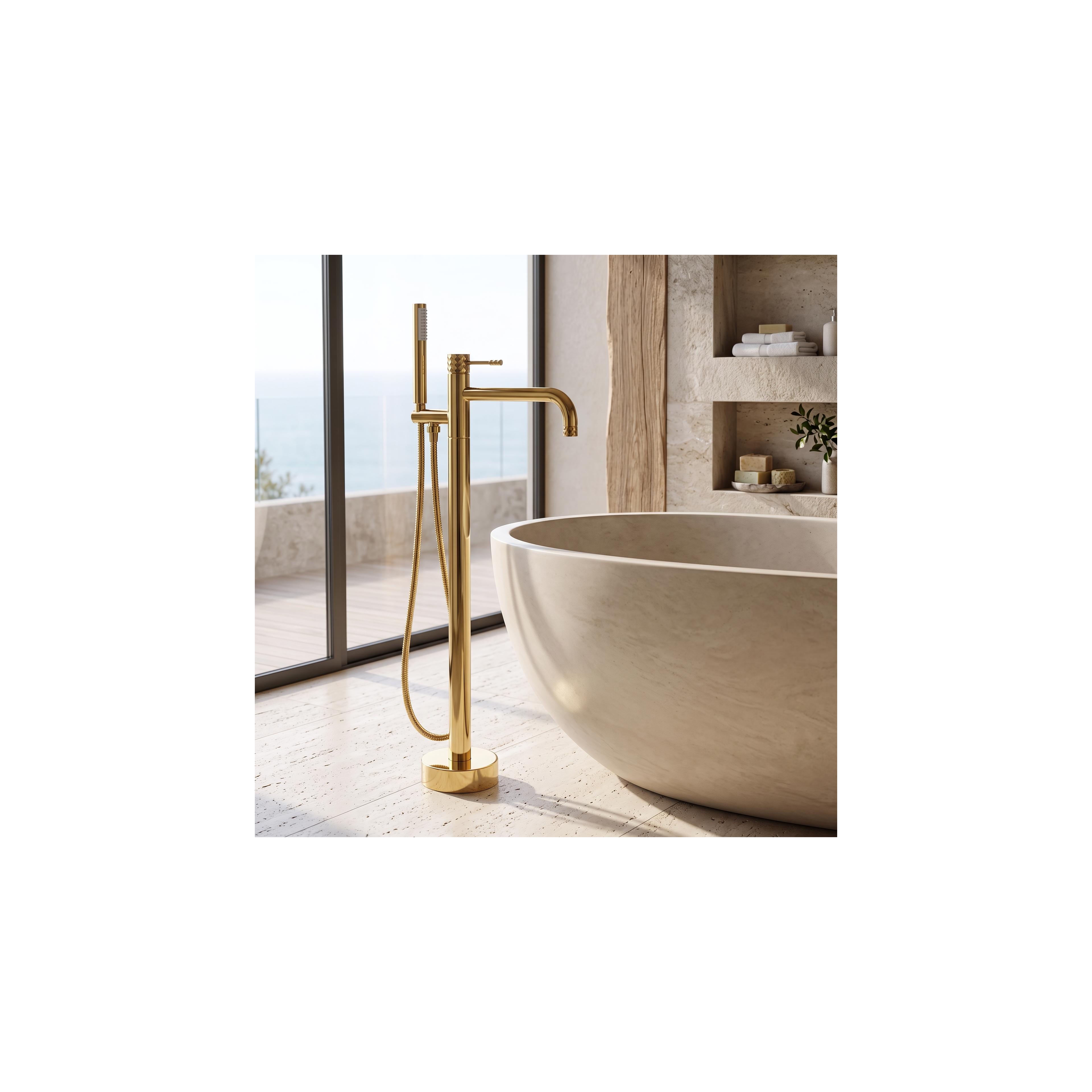 Torneira para banheira Rea Lungo Diamond Gold