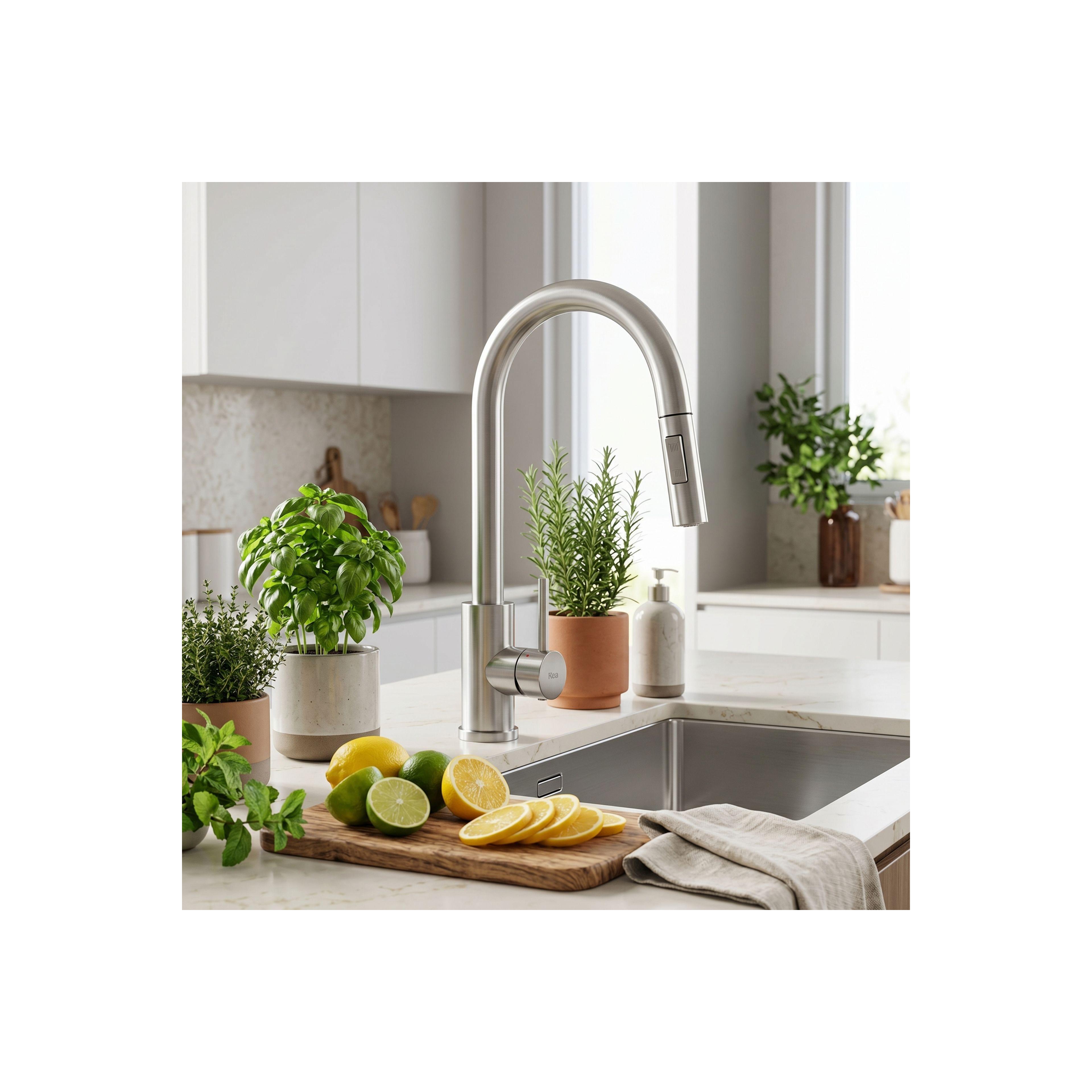 Kitchen faucet Fresh Touch Brush Nickel