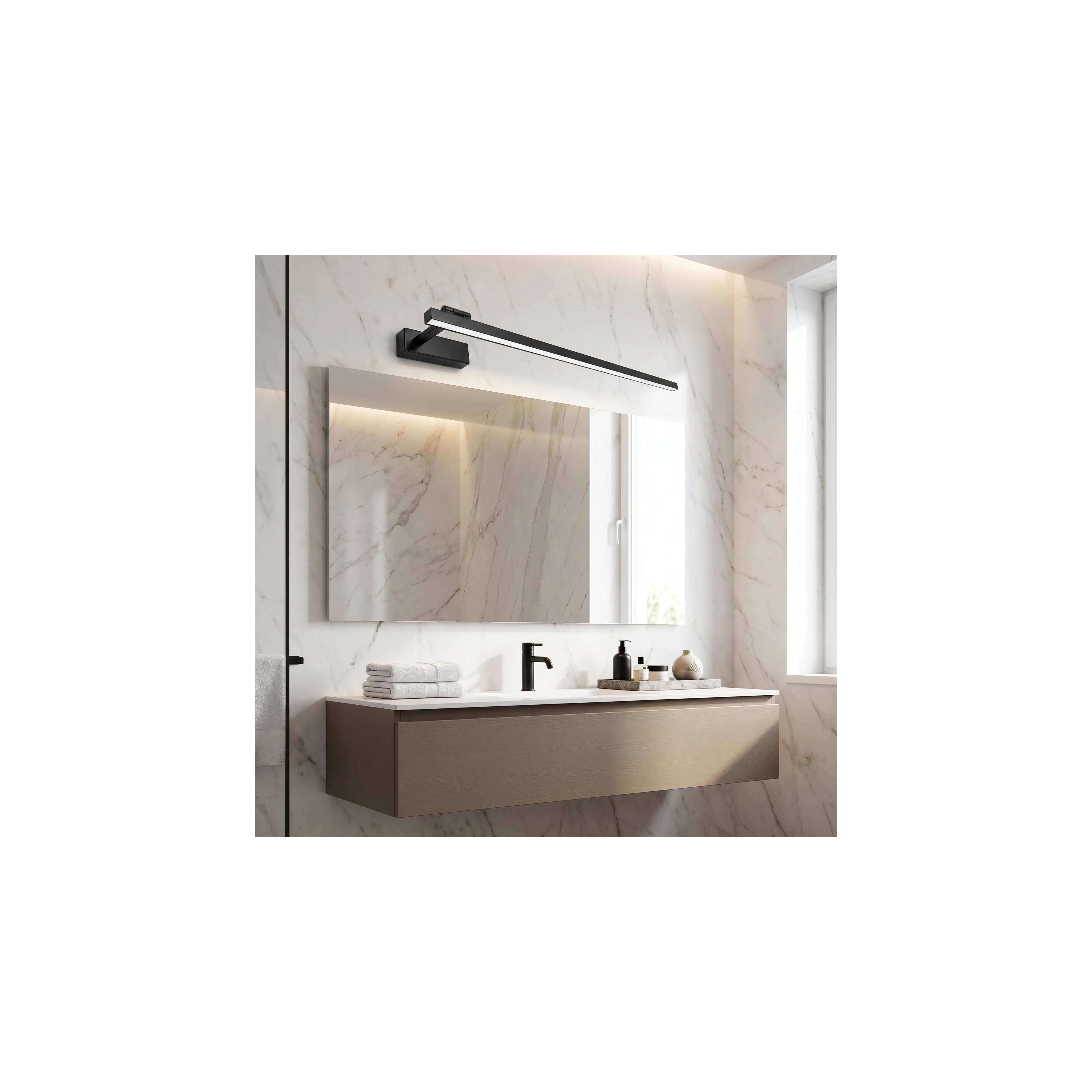 Vannitoa seina LED-valgusti SWE036-1W 80cm BLACK