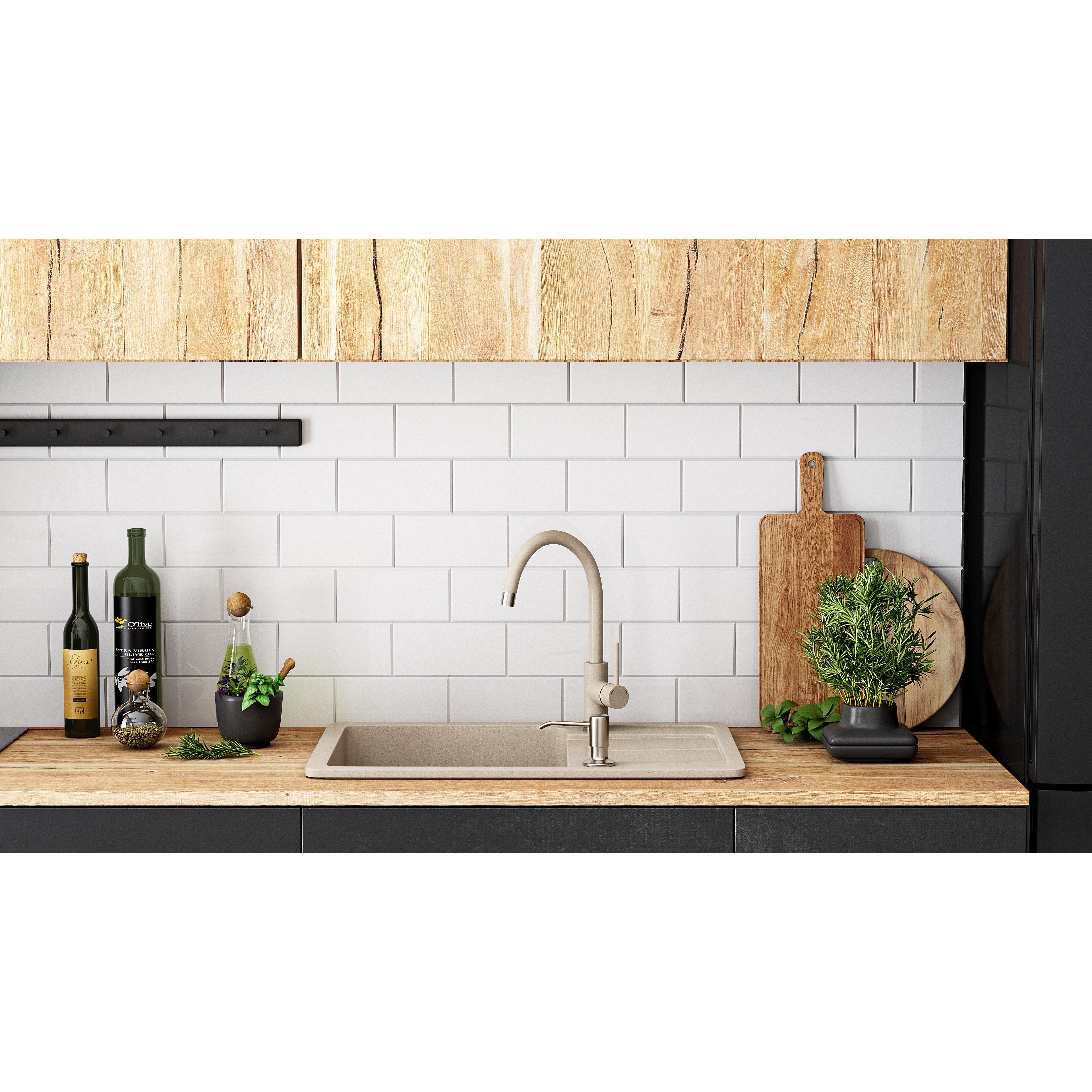 Chiuveta bucatarie Granit Nils Bej set 5in1