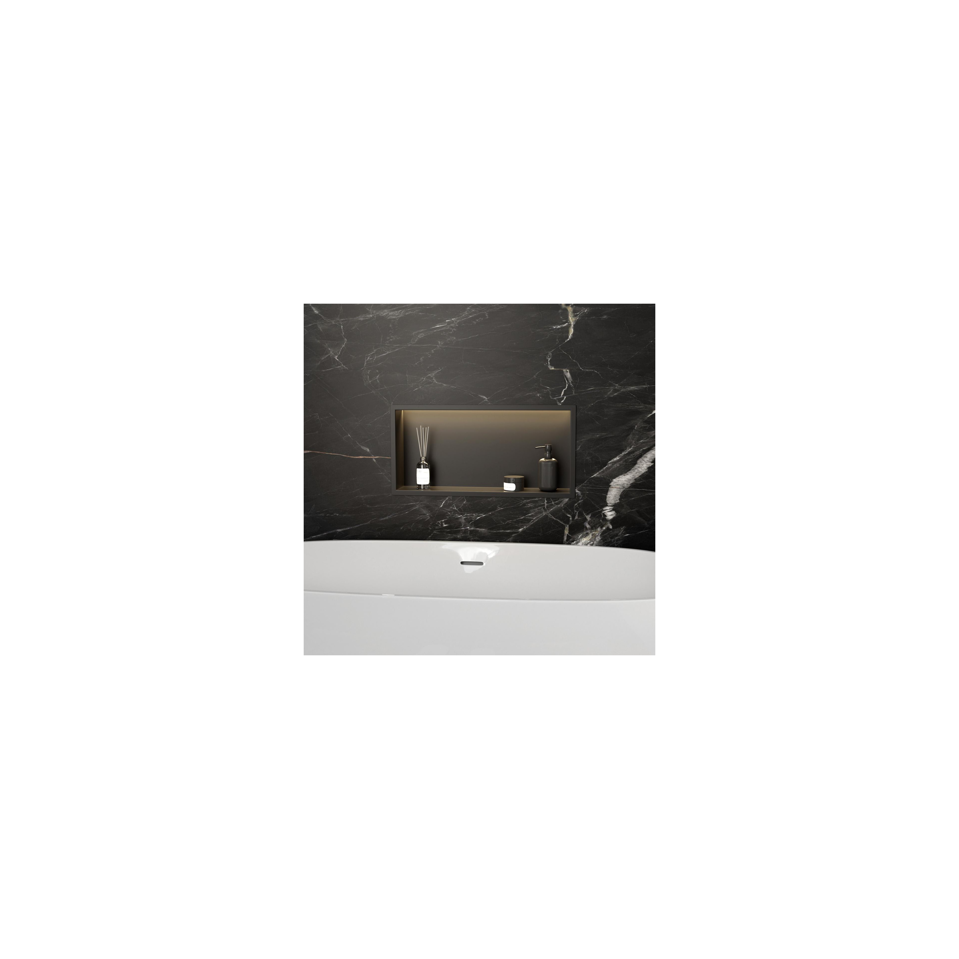 REPISA DE BAÑO EMPOTRADA LED 30x60 black