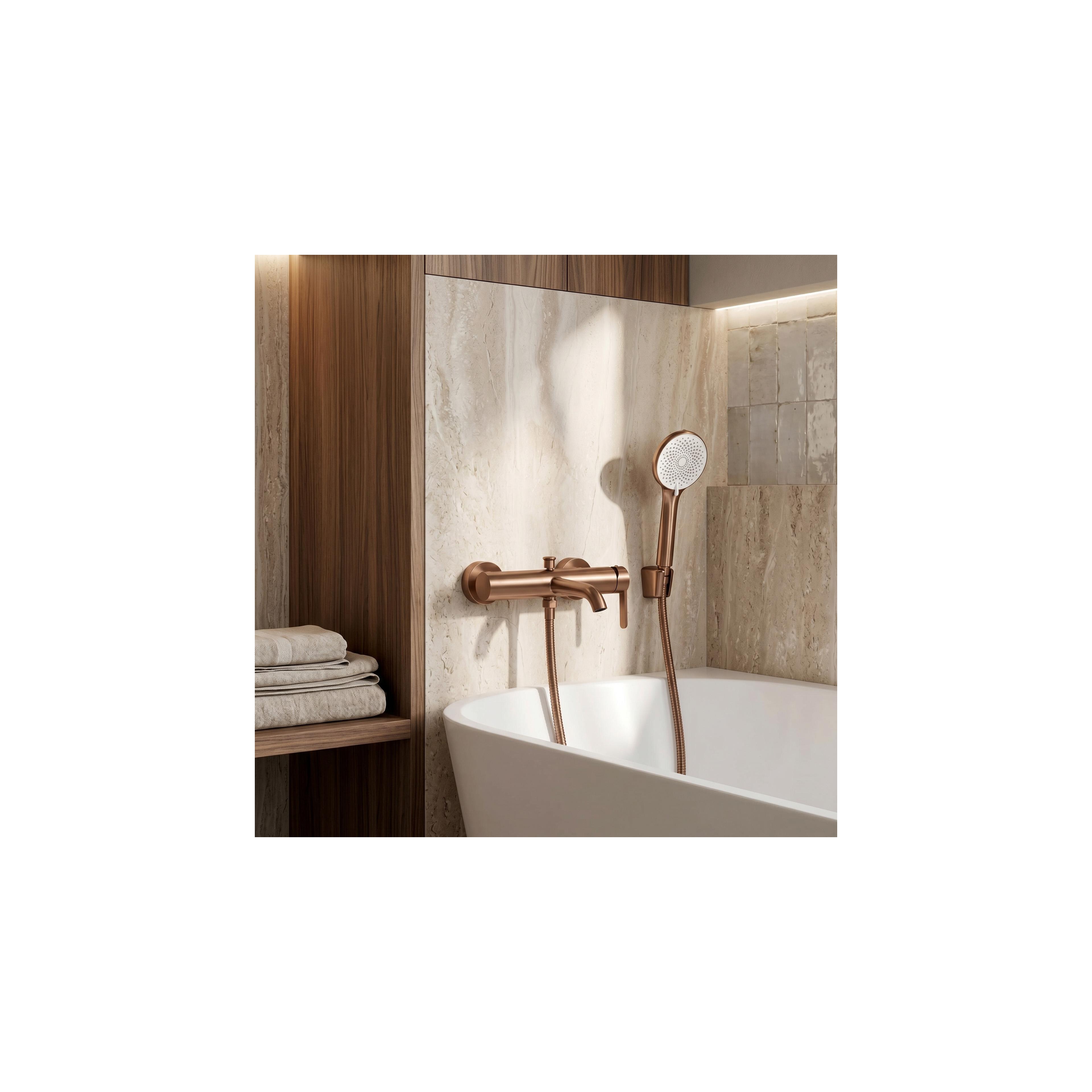 Bath faucet REA Ontario Side Brush Copper