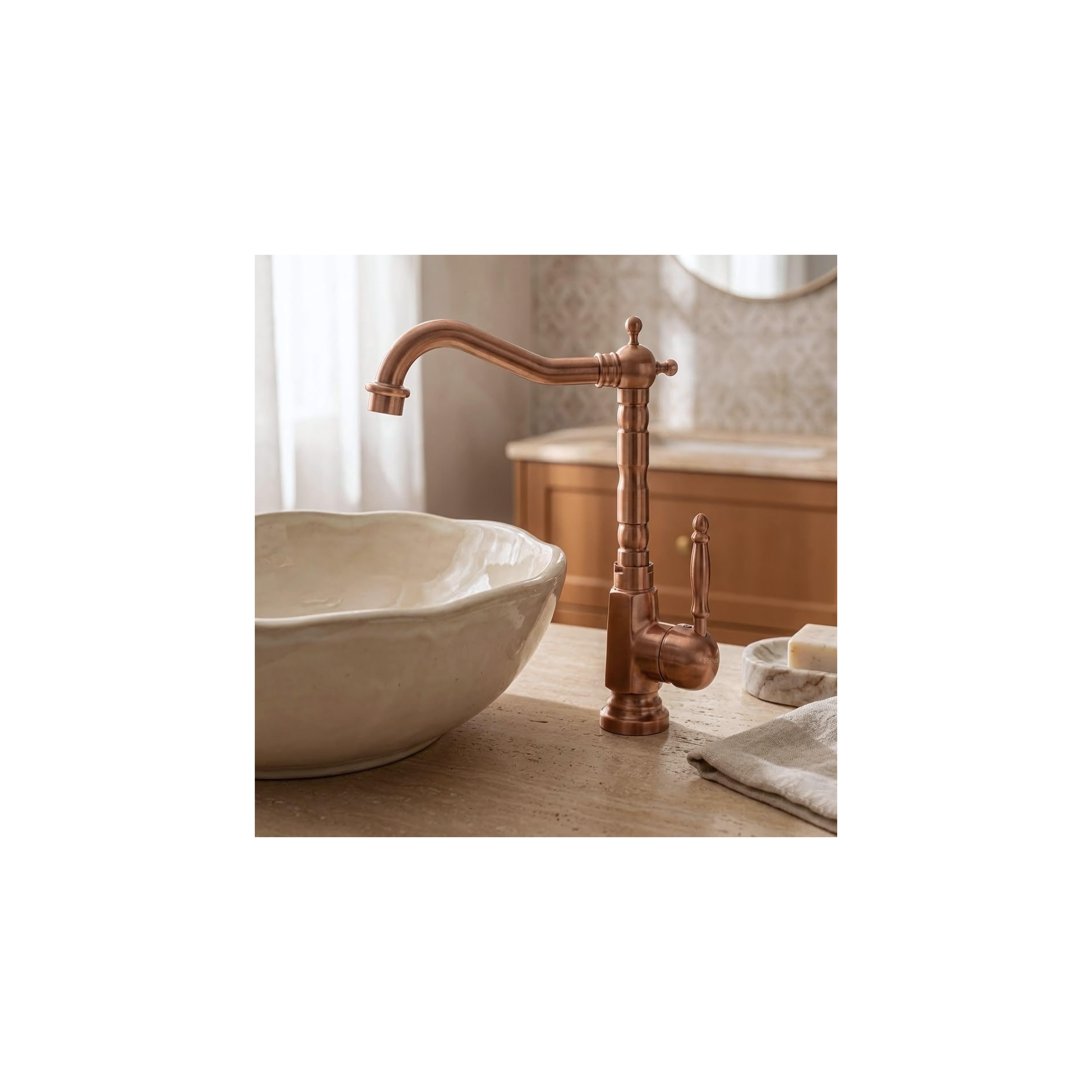 Robinet de lavabo Rea Bona Brush Copper High