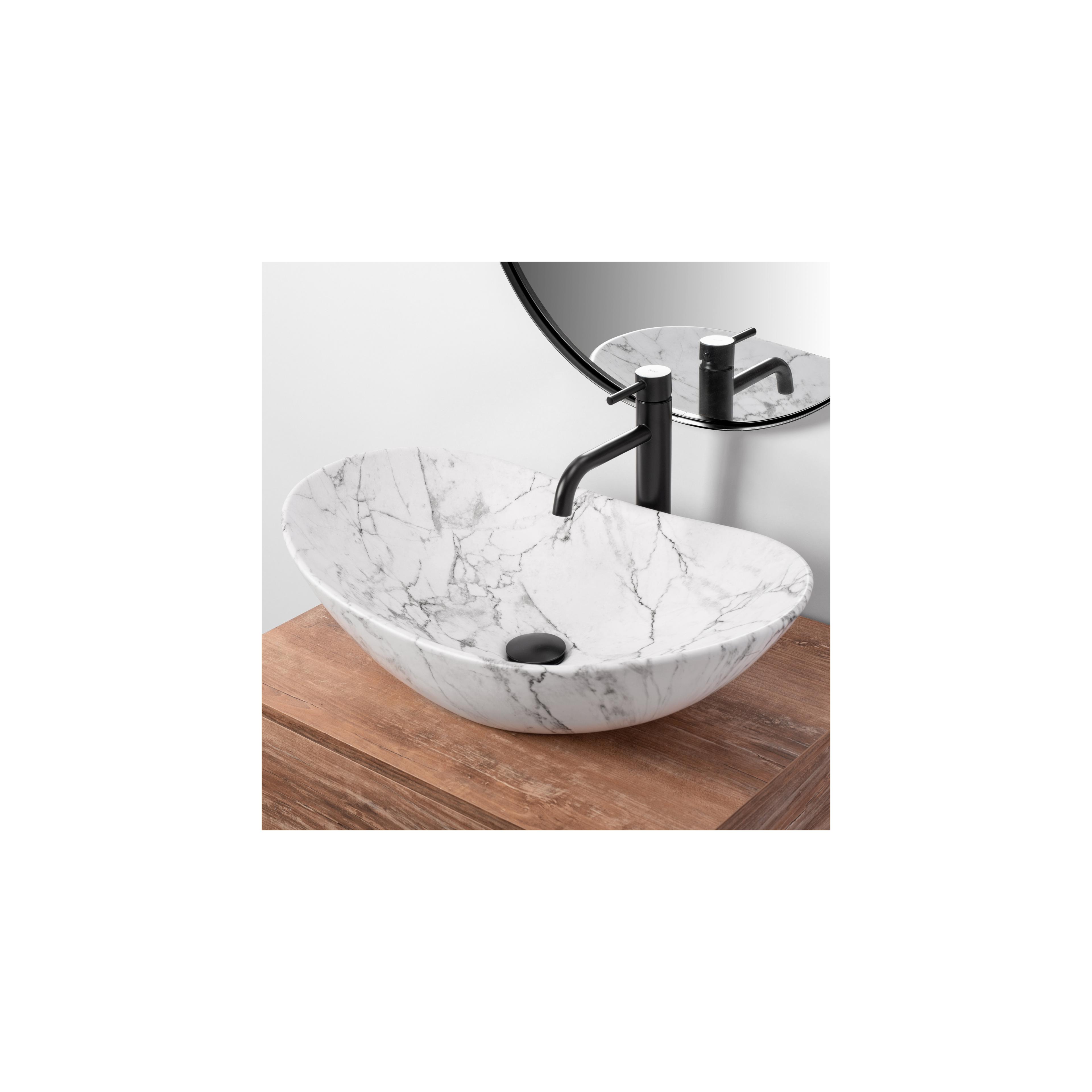 Vasque à poser Rea Royal 60 Statuario Marble Matt