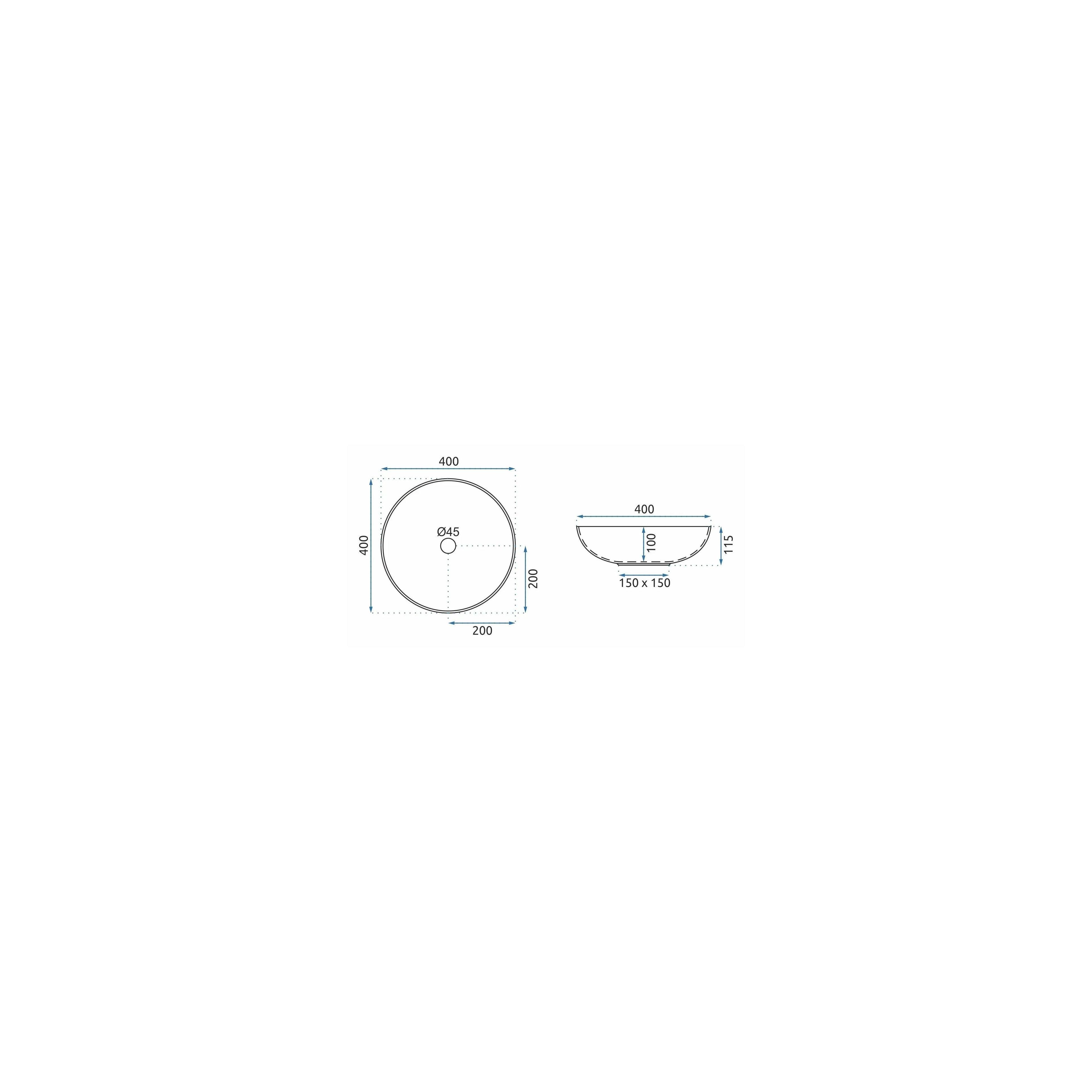 Countertop Basin Rea Juliana Brown