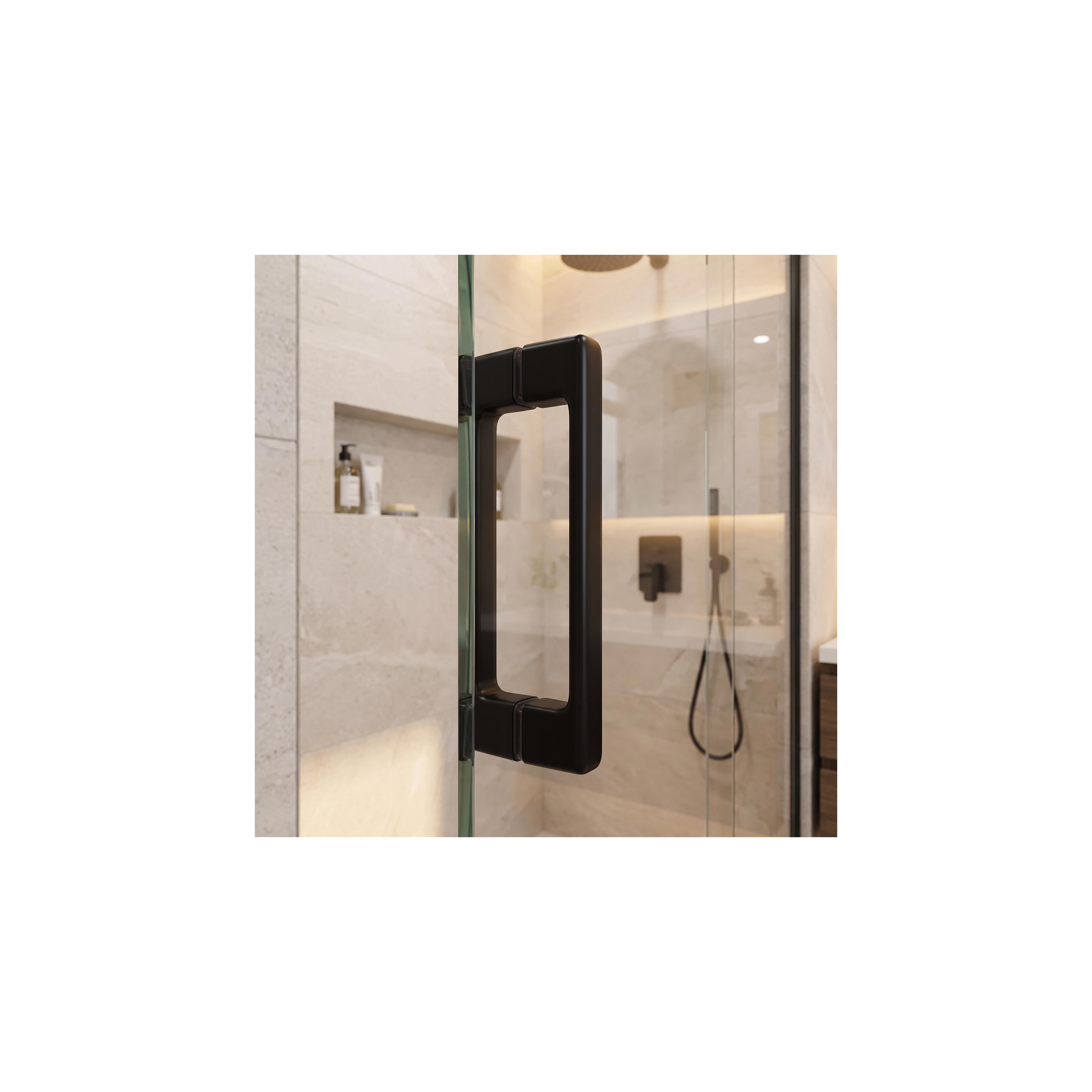 Shower door handle Rea 02 Black