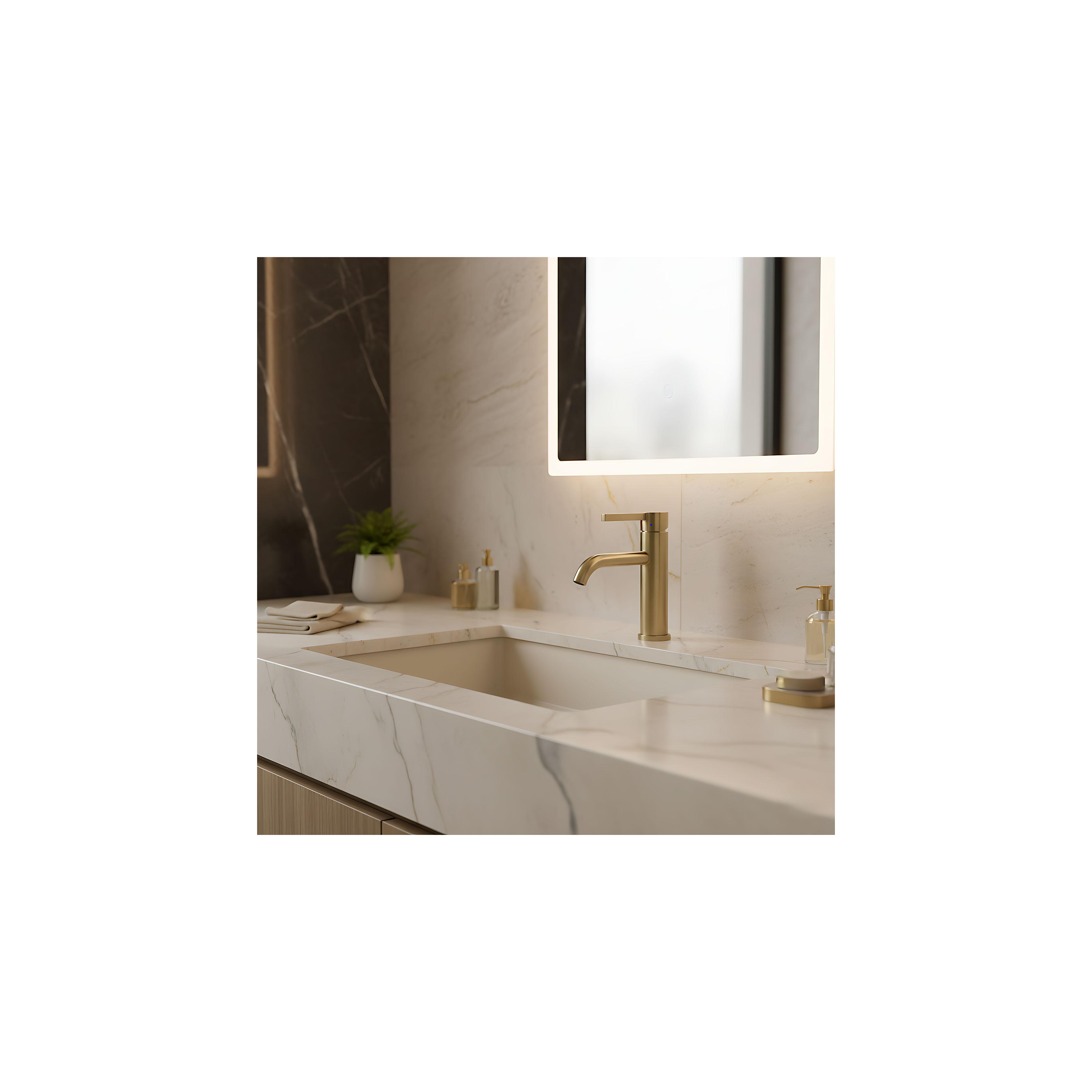 Robinet de lavabo Rea Foster Gold Brush Low