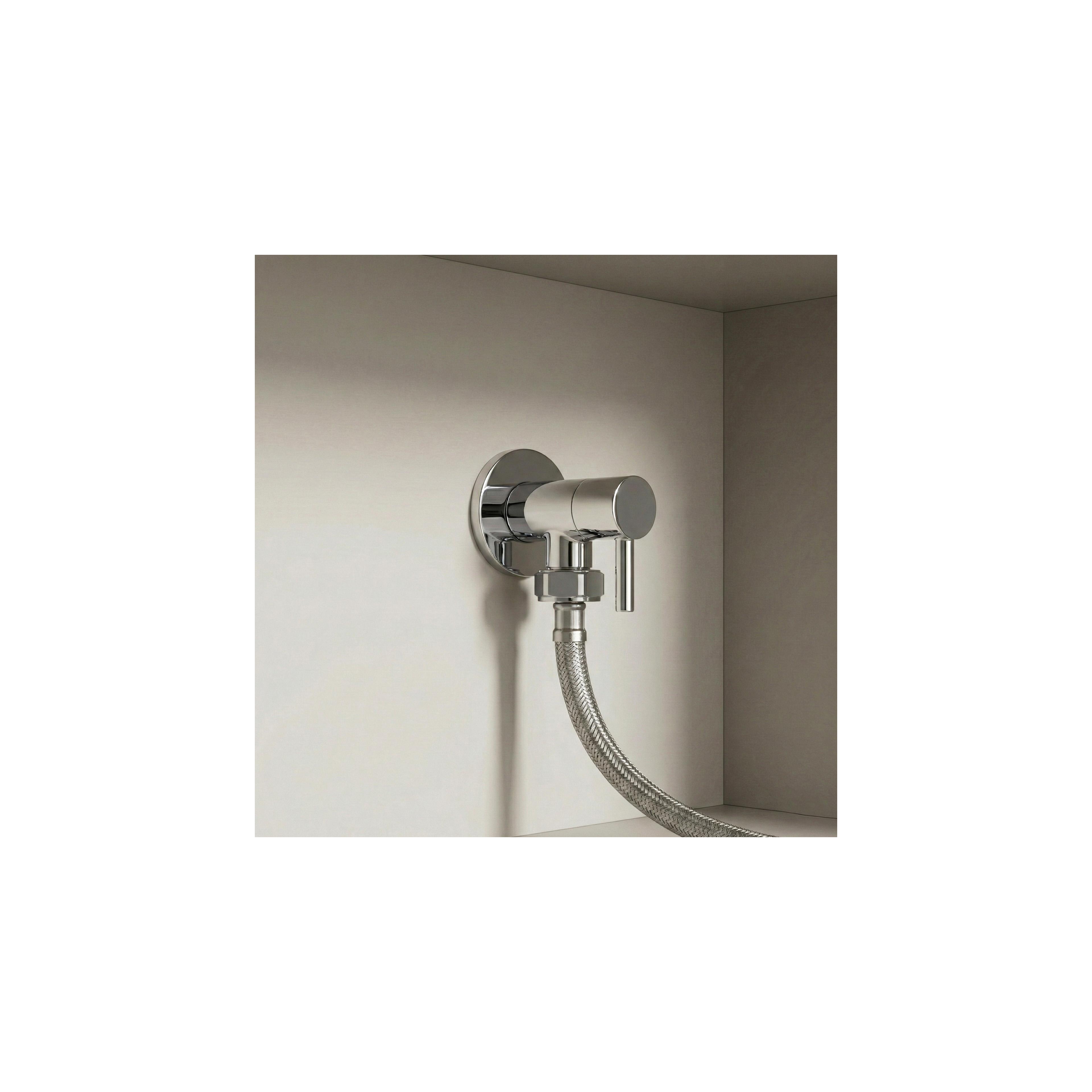 Robinet d’angle 1/2" x 3/4" Chrome