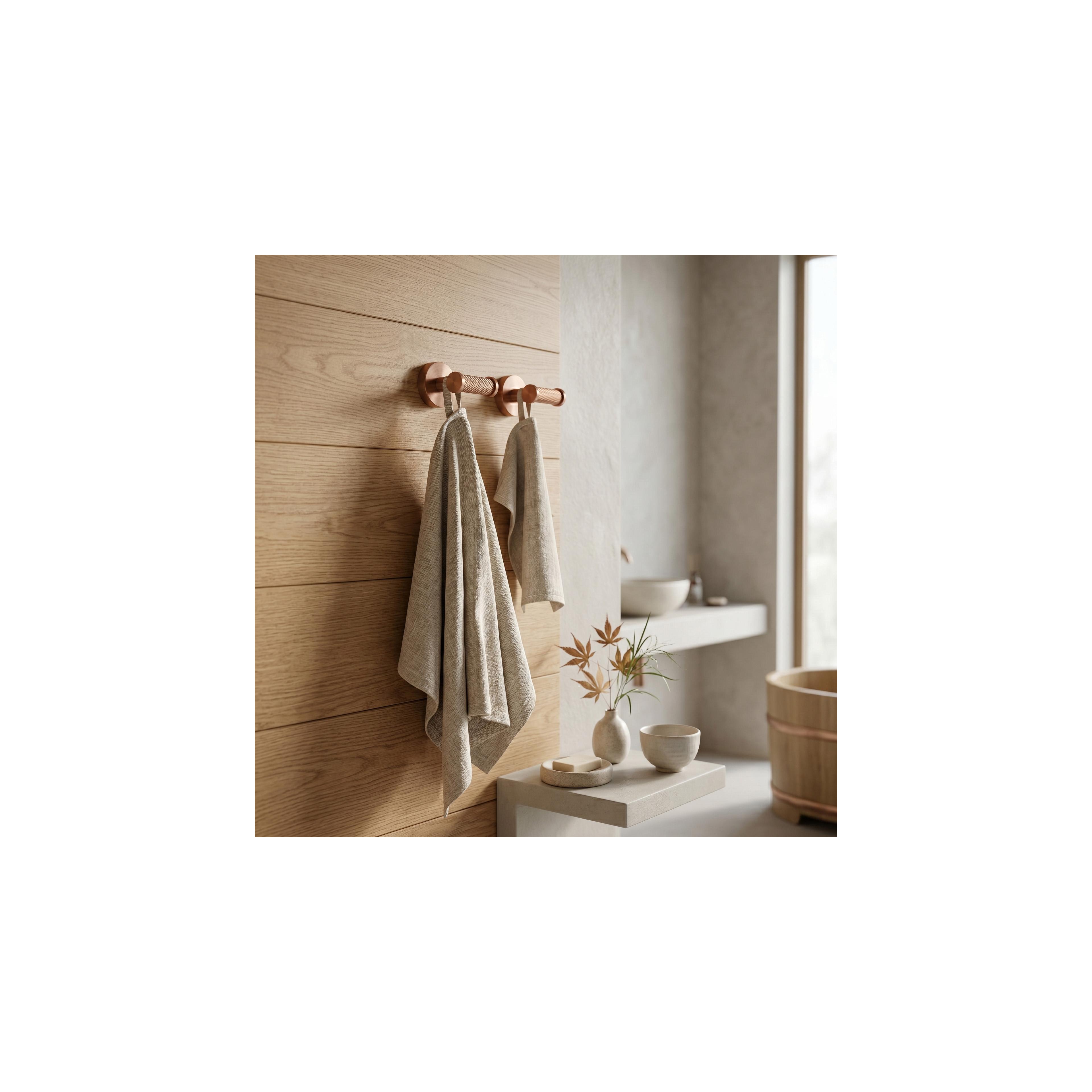 Double hanger 6612 Modern Copper Brush