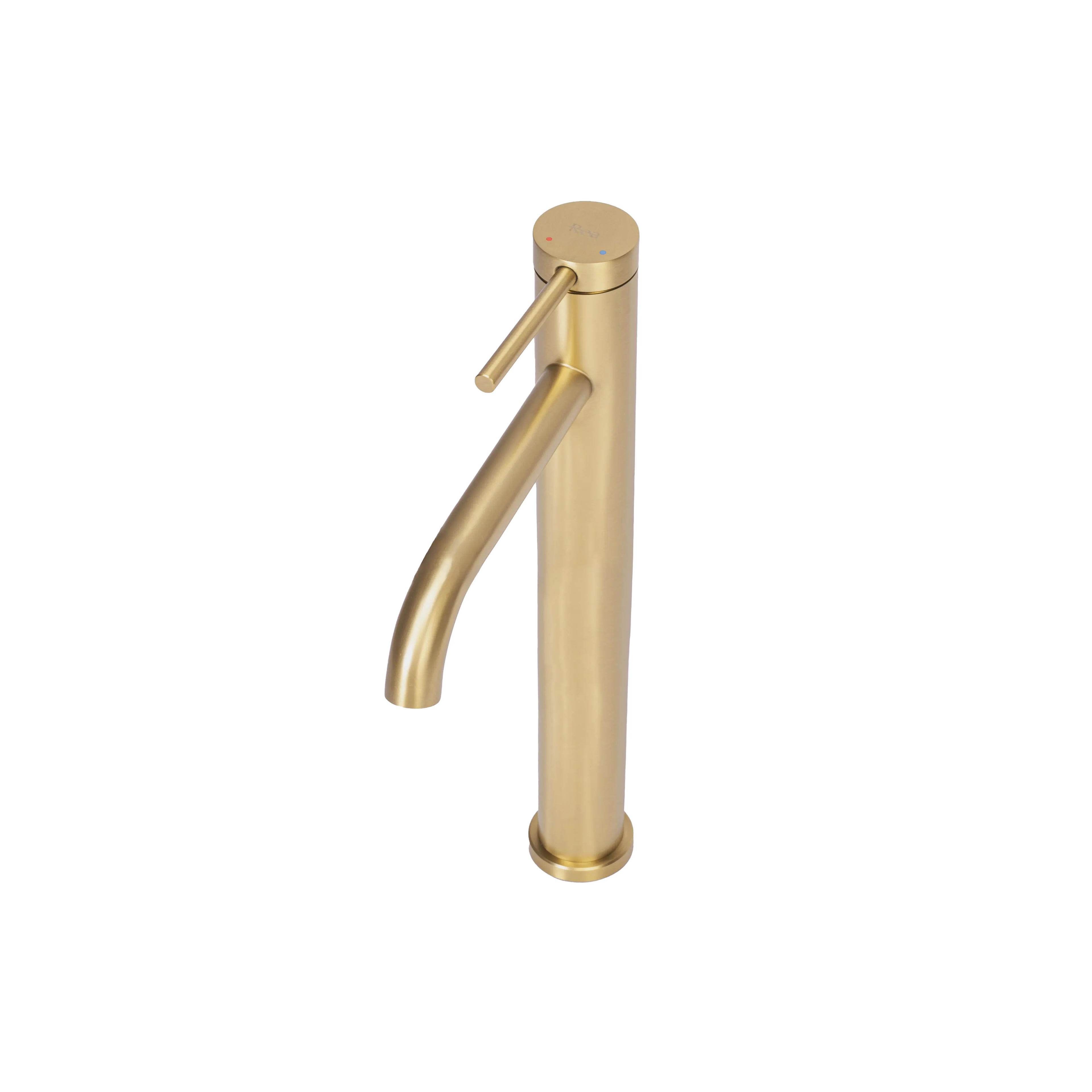 Wastafelkraan Rea Clif Gold Brush High