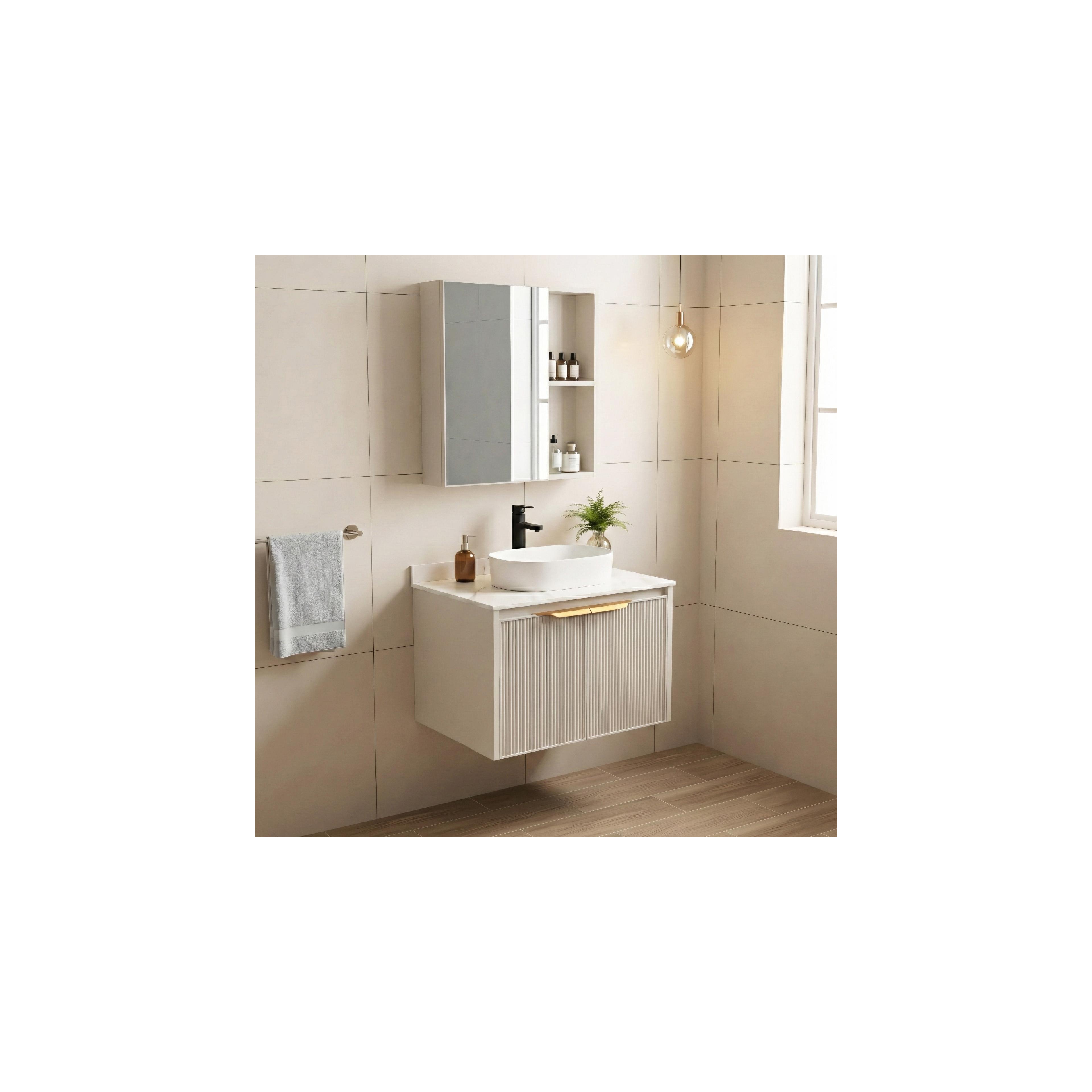 Zestaw mebli łazienkowych z blatem Marti 60cm Beige