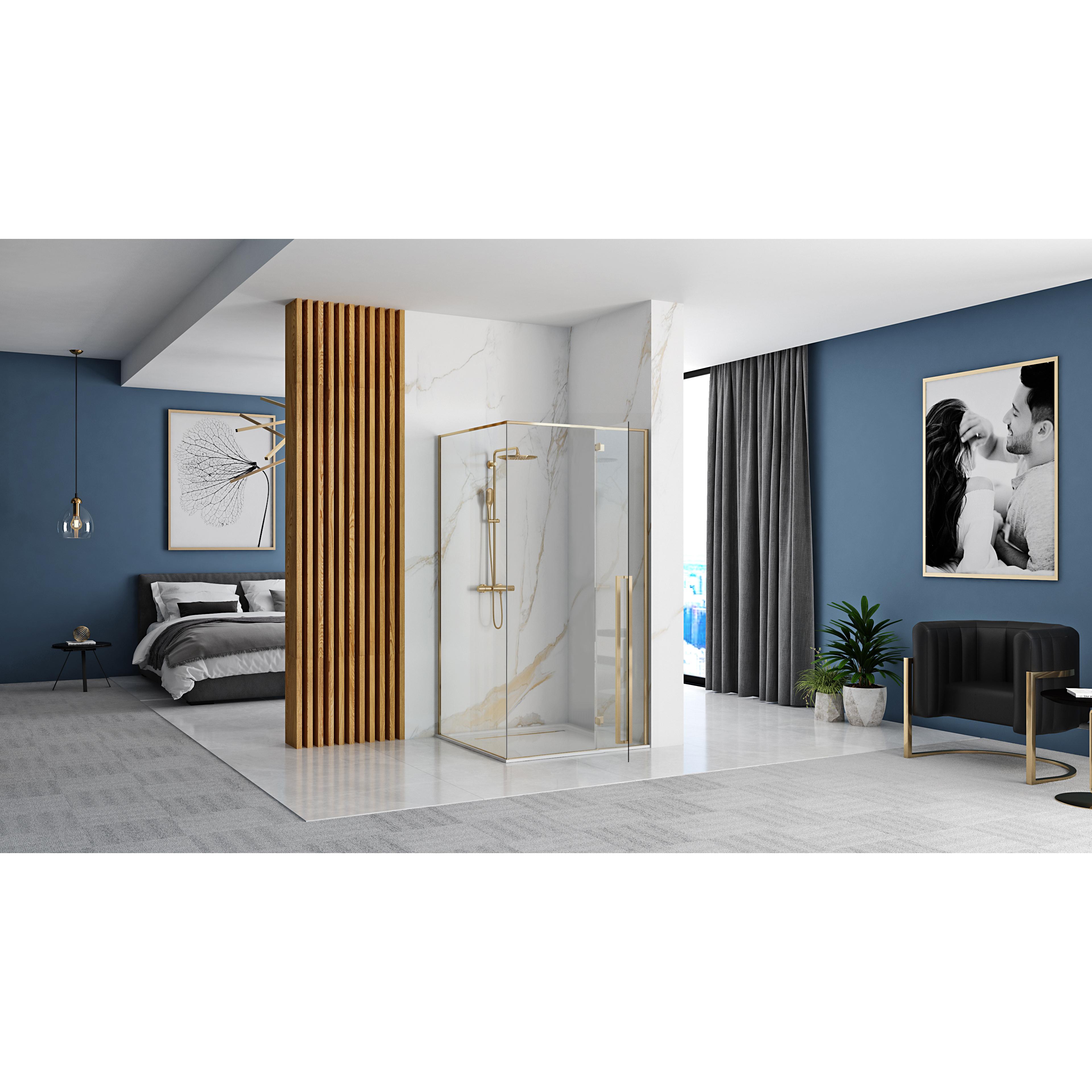 Cabina de ducha Rea Fargo 90x90 Gold