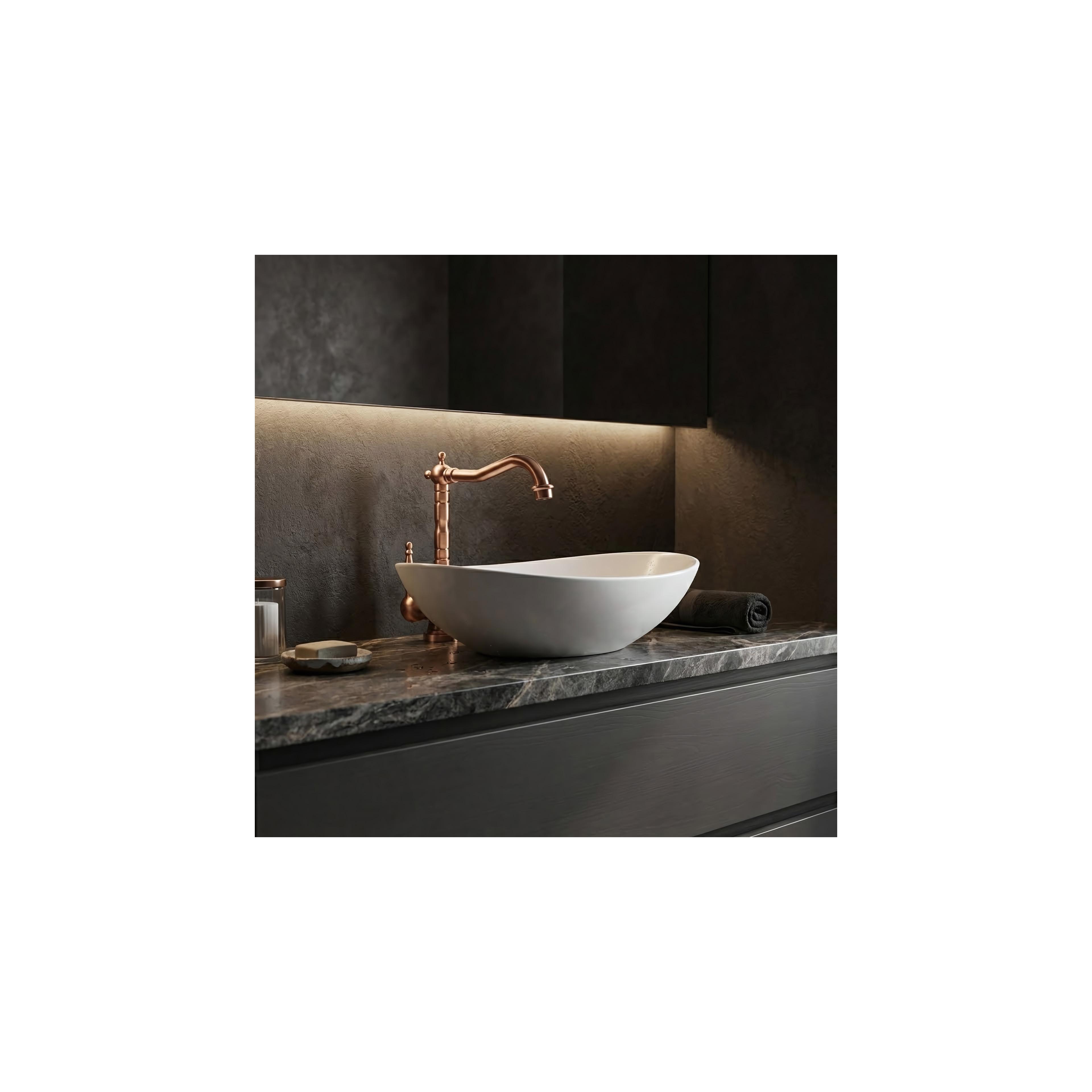 Robinet de lavabo Rea Bona Brush Copper High