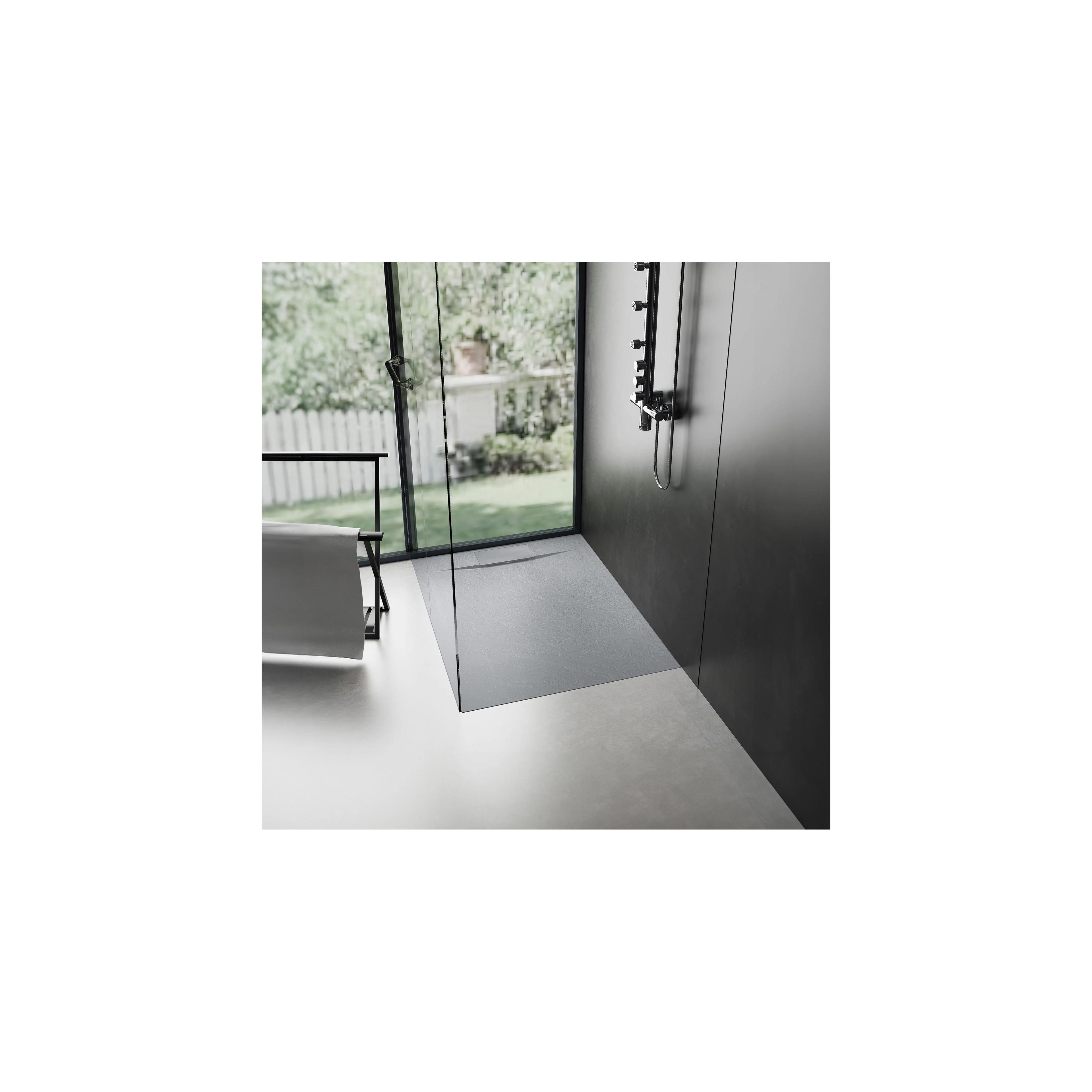 Shower tray Bazalt Grey 90x90