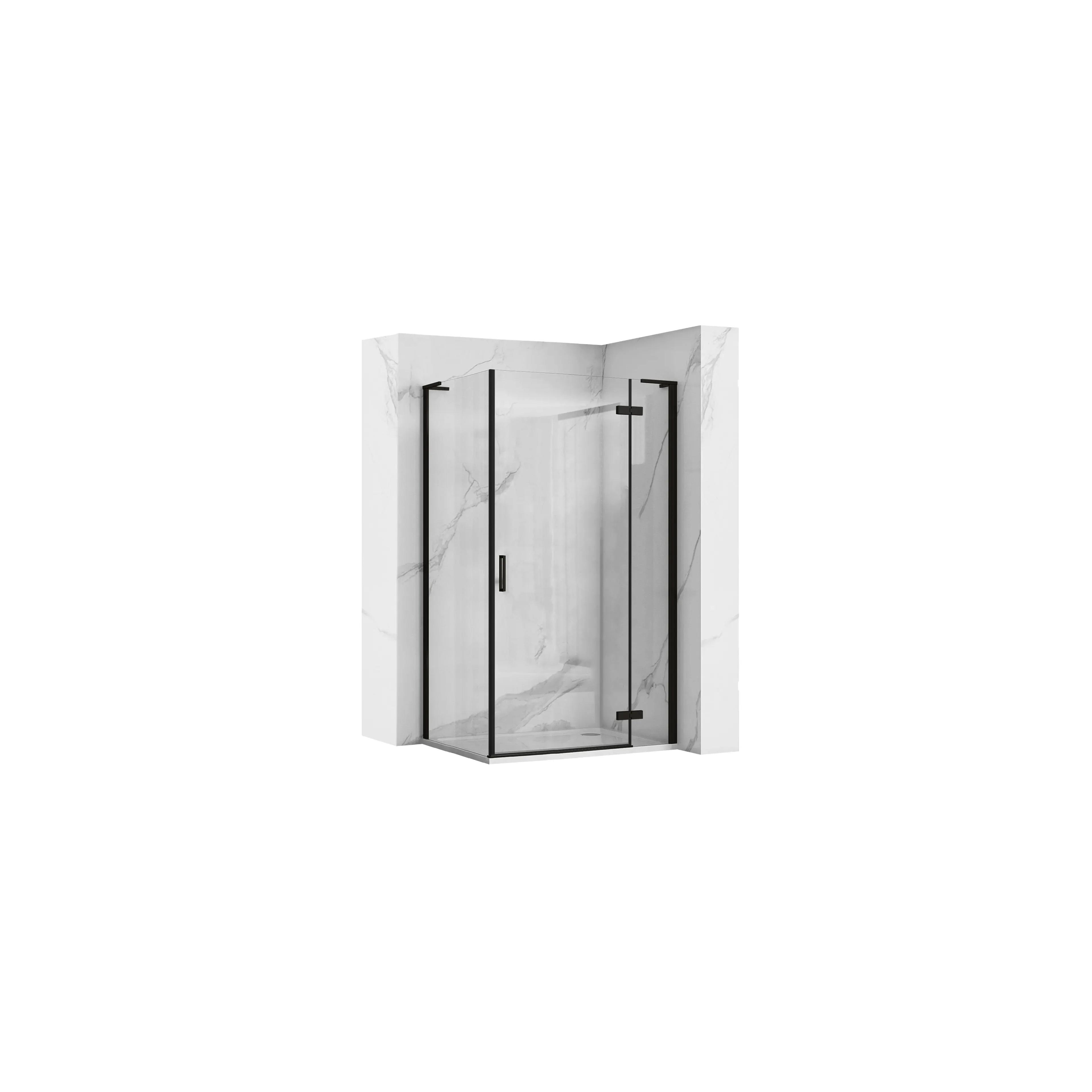 Shower enclosure REA Hugo Black 100x90