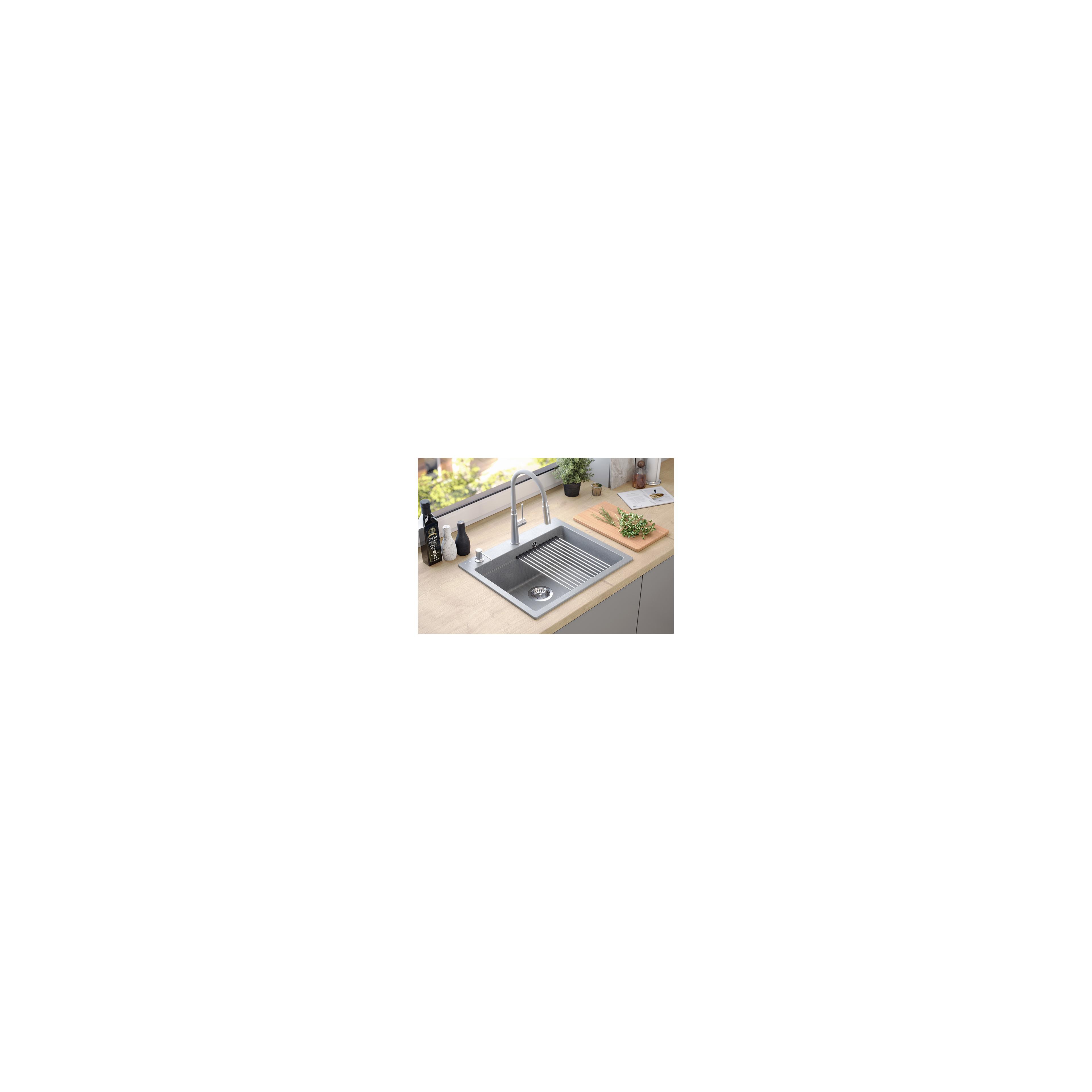 гранитна мивка KURT 110 Grey Metallic