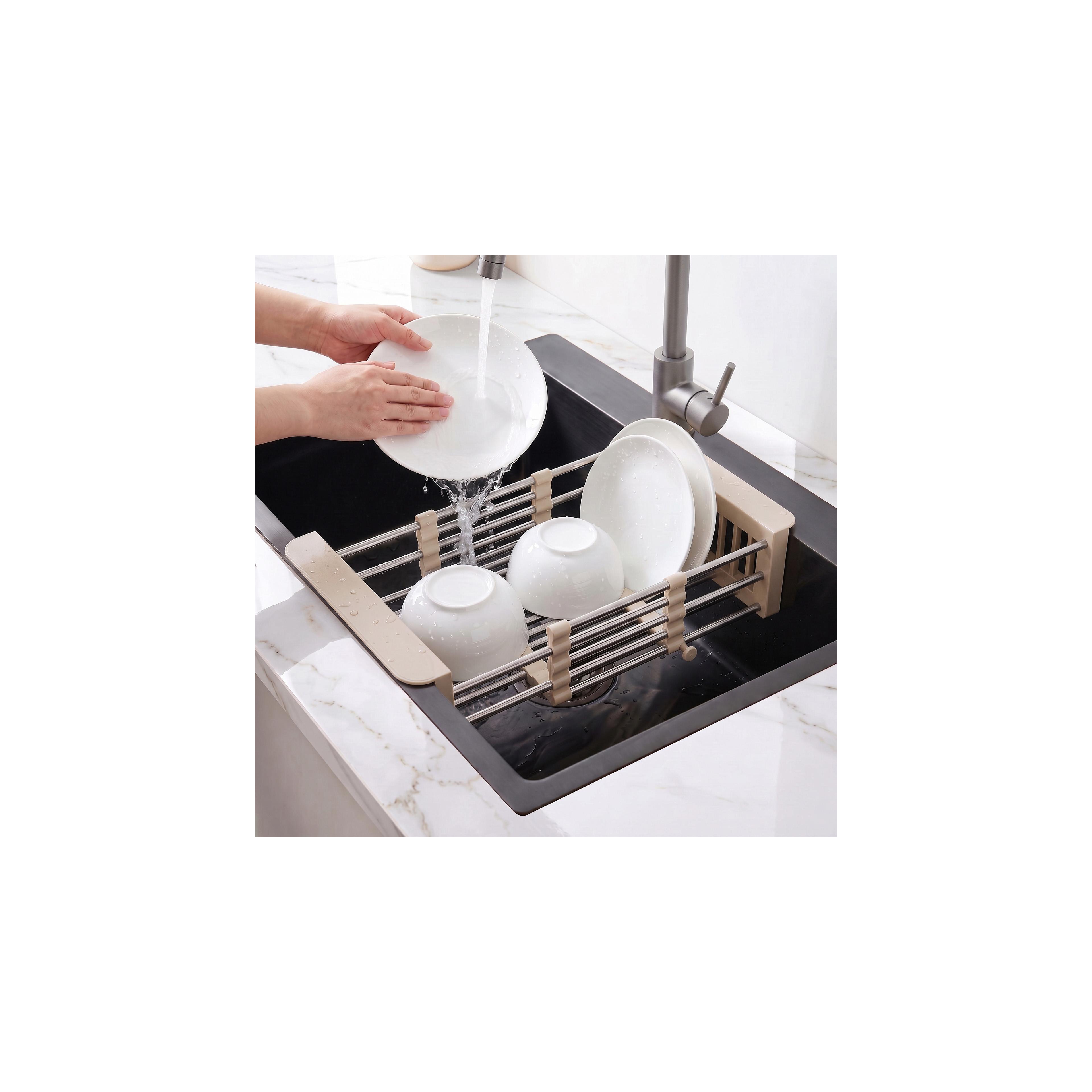 Steel sink with 3-piece accessory set REA Liam Black