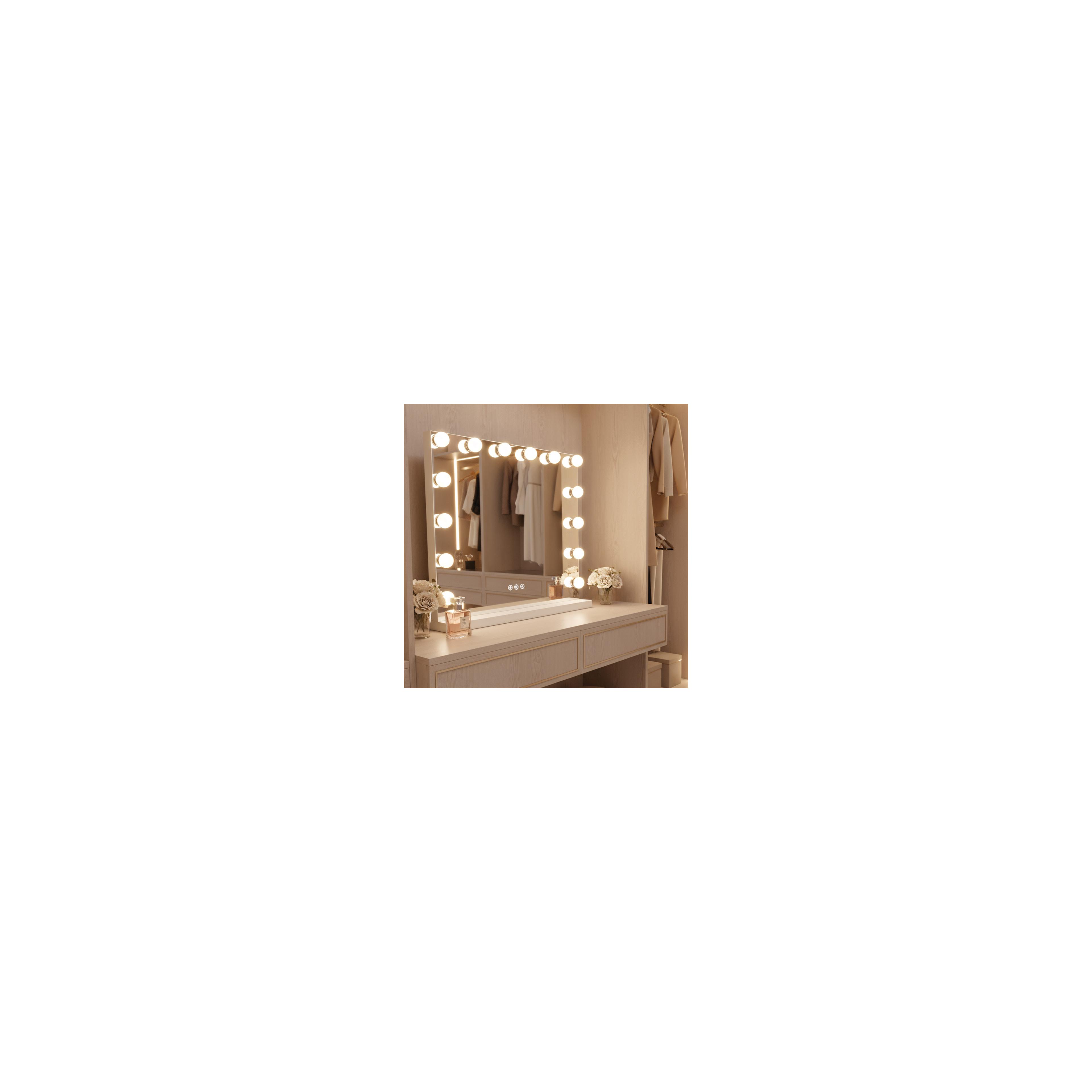 Mirror LED HOLLYWOOD White